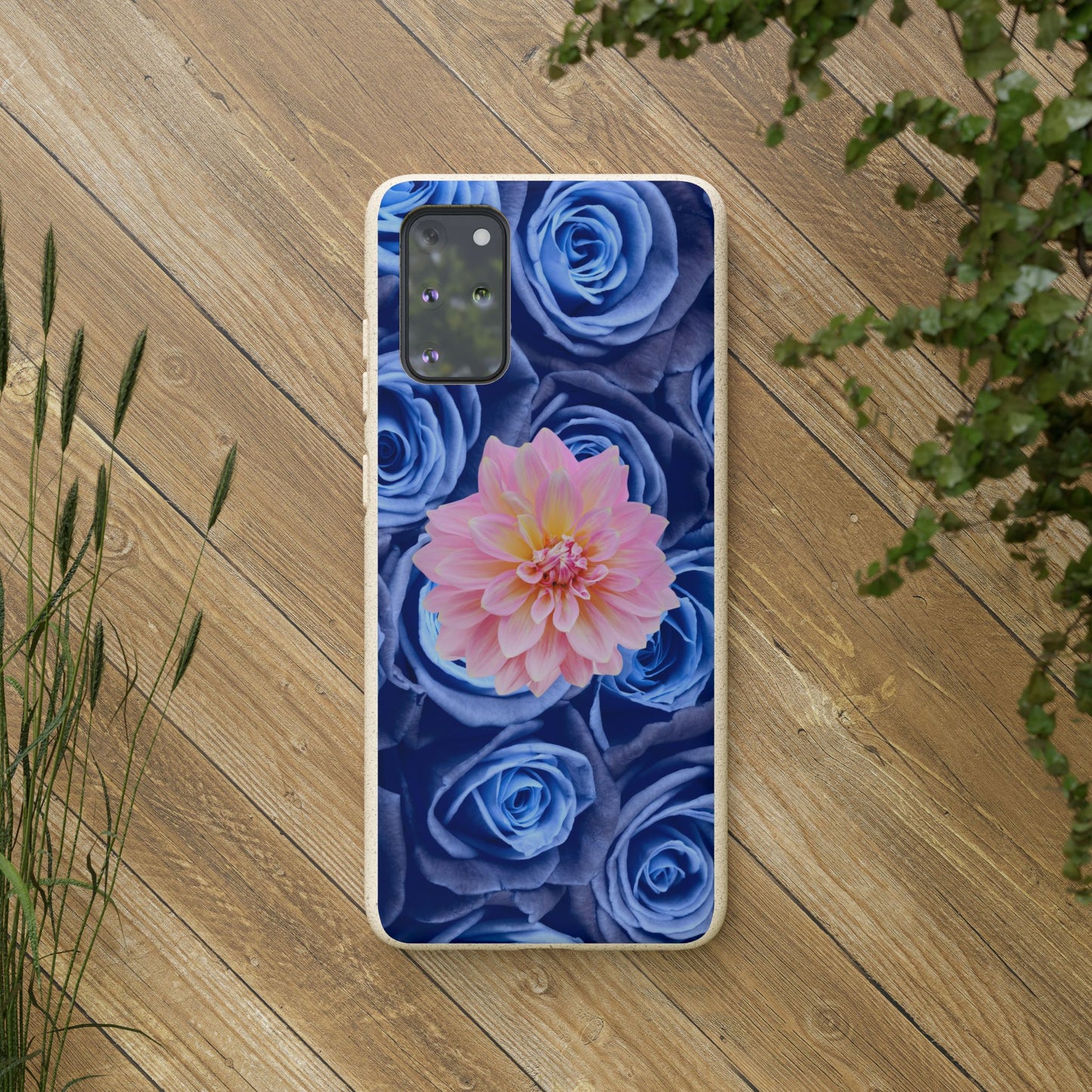 Biodegradable Cases- Blue Roses Design