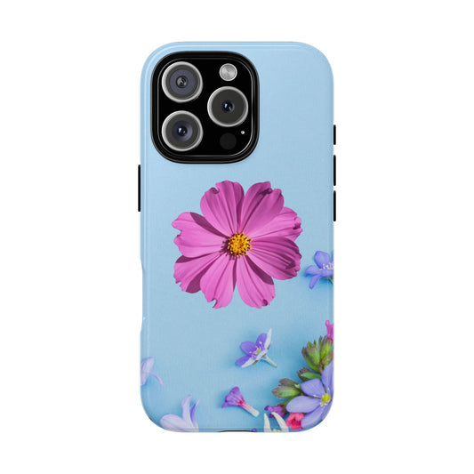 Tough Phone Case - Durable Protection with Vibrant Flower Design