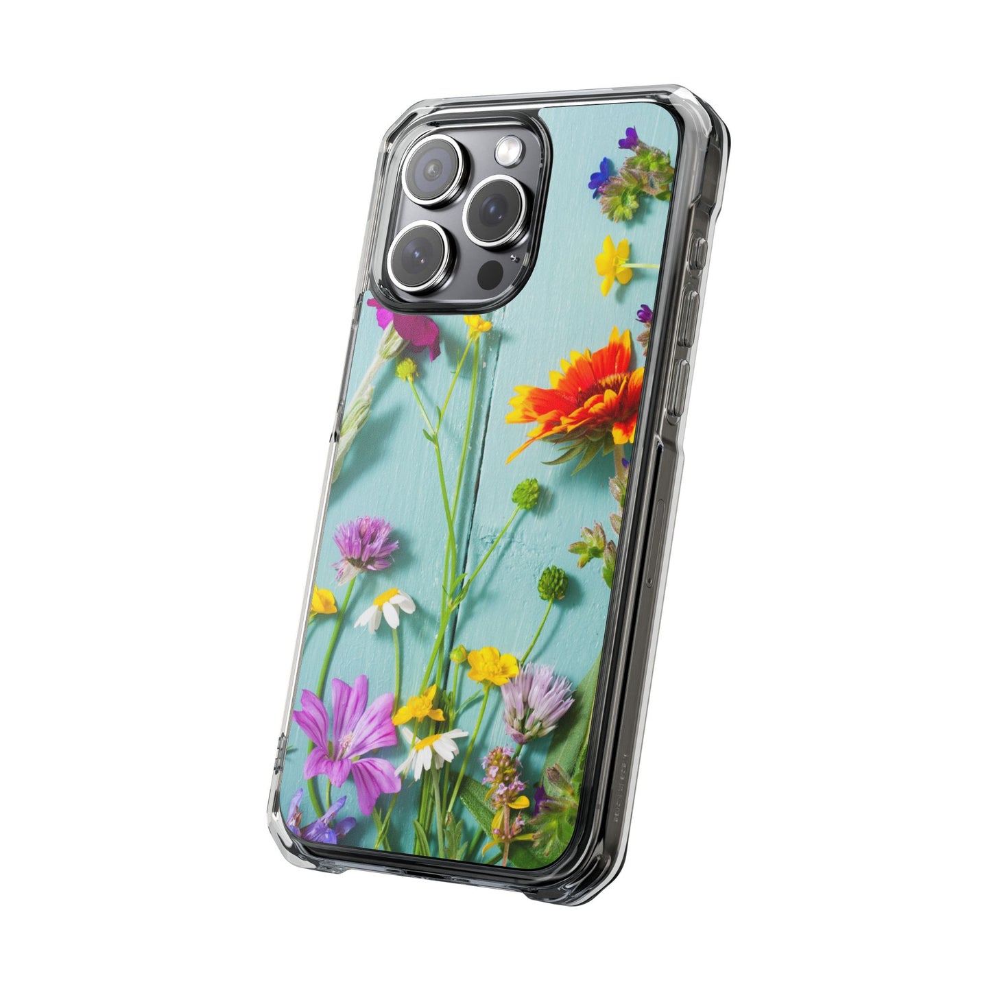 Magnetic Clear Impact Cases- Blossom Field