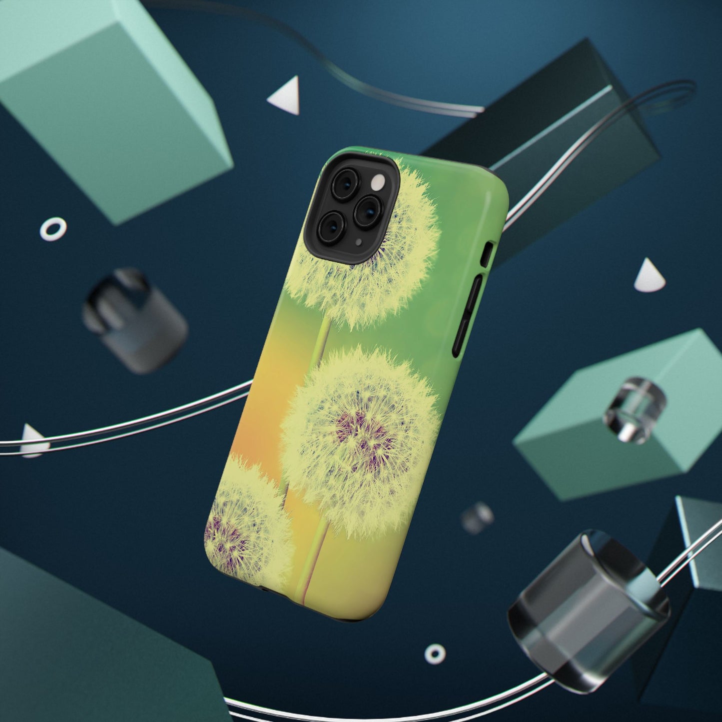 Impact-Resistant Phone Case - Whimsical Dandelion