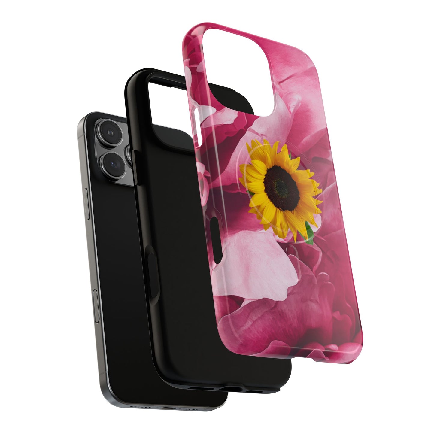 Tough Magnetic Phone Case- Sunflower Design