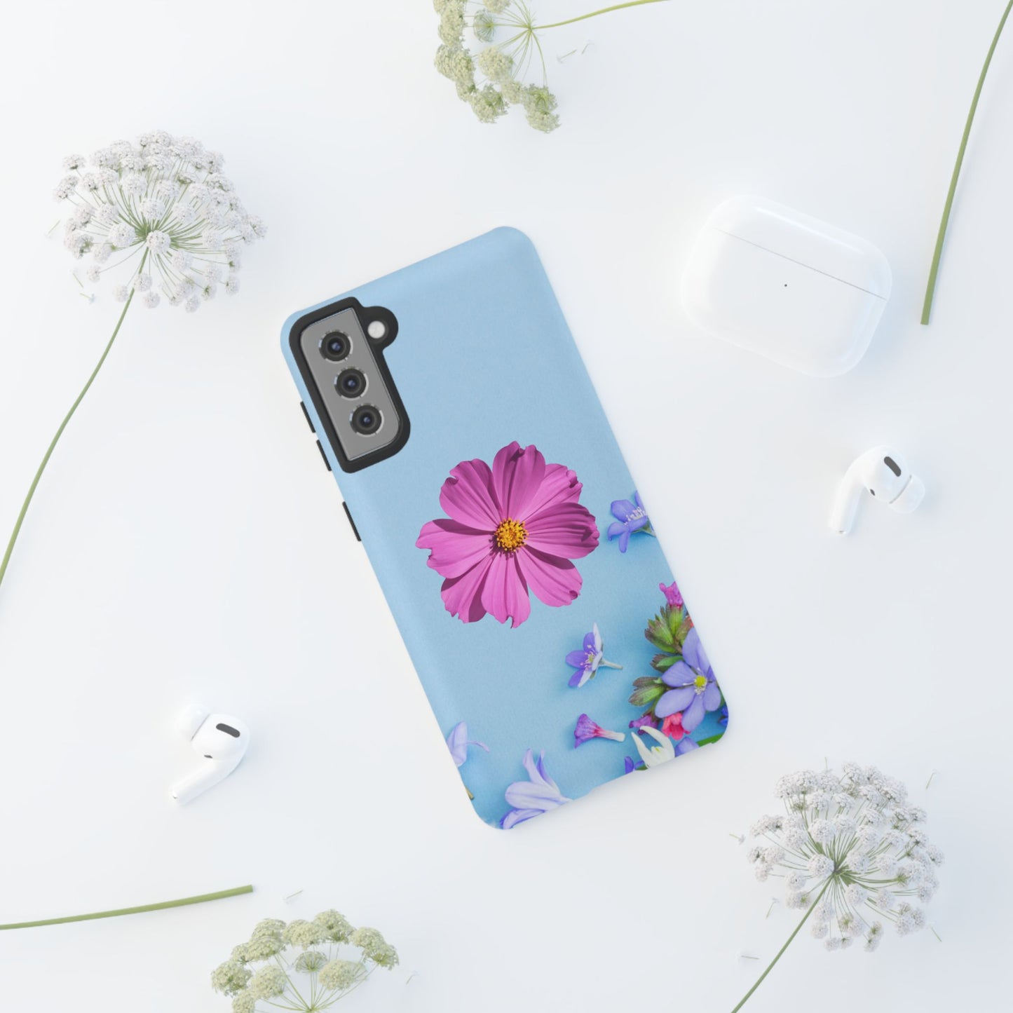 Tough Phone Case - Durable Protection with Vibrant Flower Design