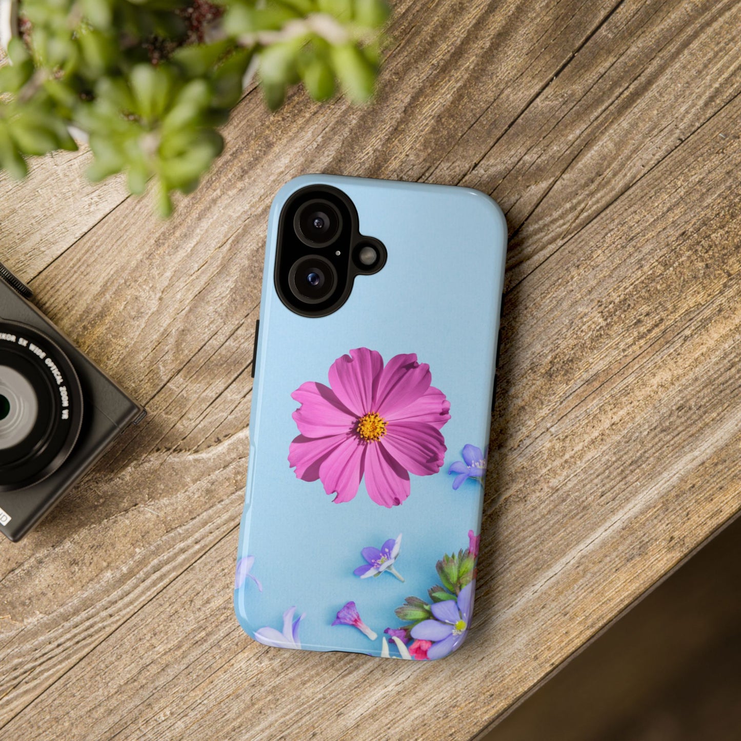 Tough Phone Case - Durable Protection with Vibrant Flower Design