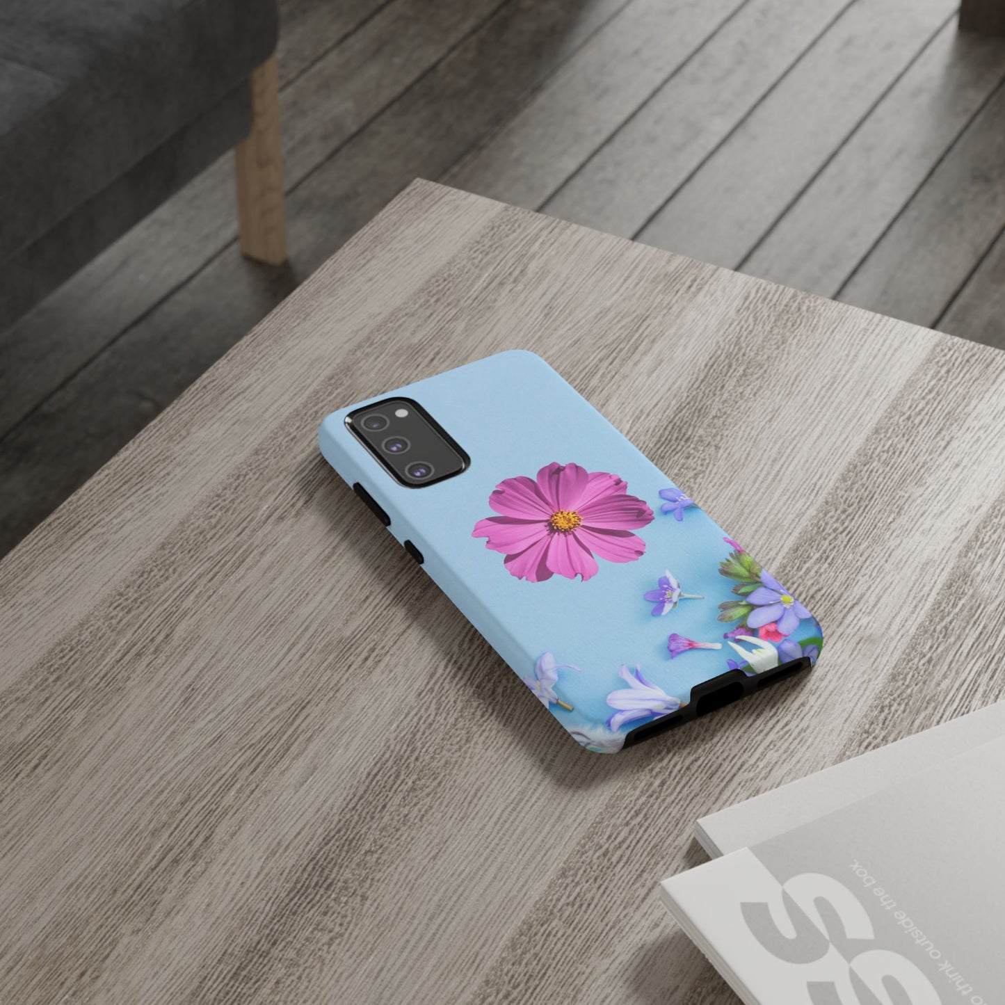 Tough Phone Case - Durable Protection with Vibrant Flower Design