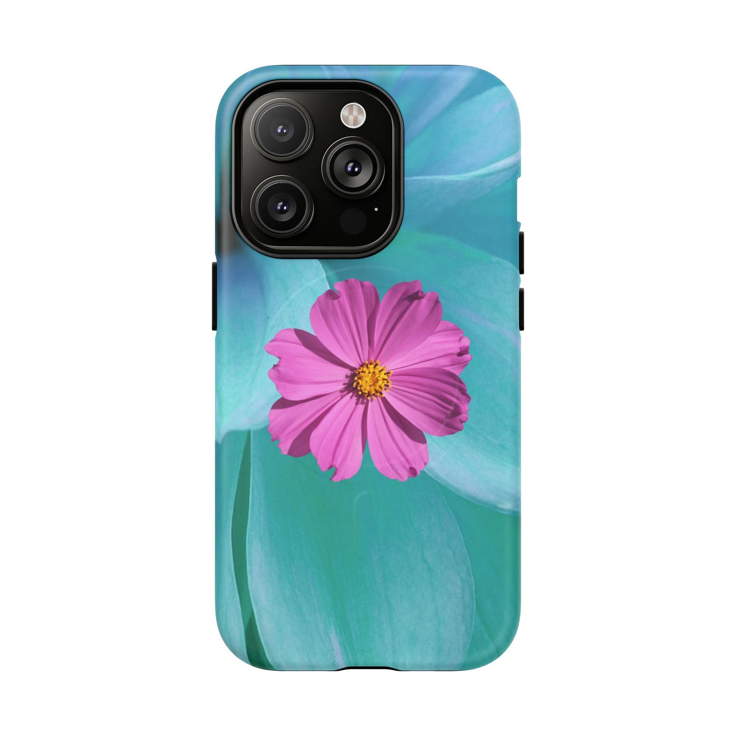 Tough Magnetic Phone Case - Vibrant Pink Flower Design