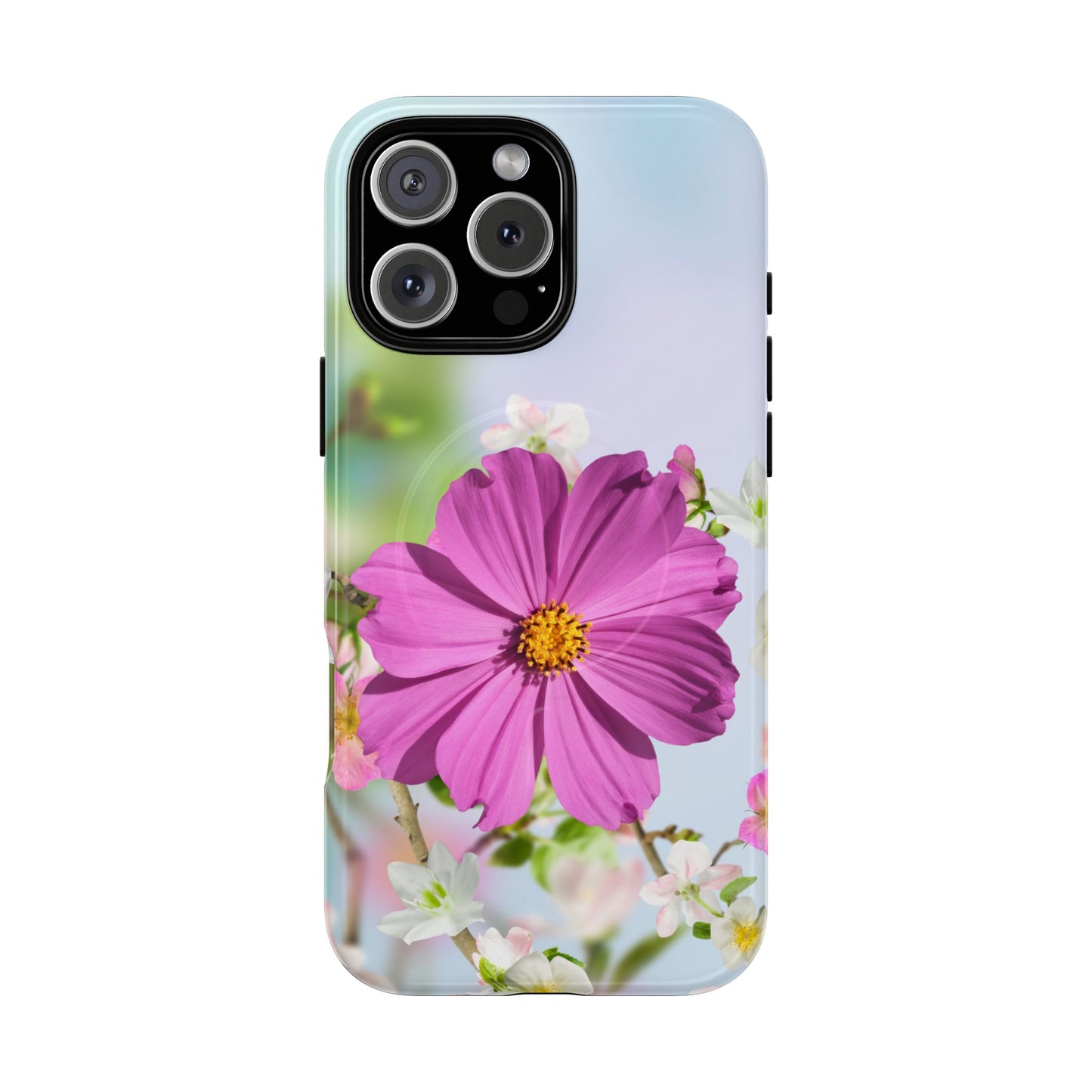 Tough Magnetic Phone Case - Vibrant Flower Design for Nature Lovers