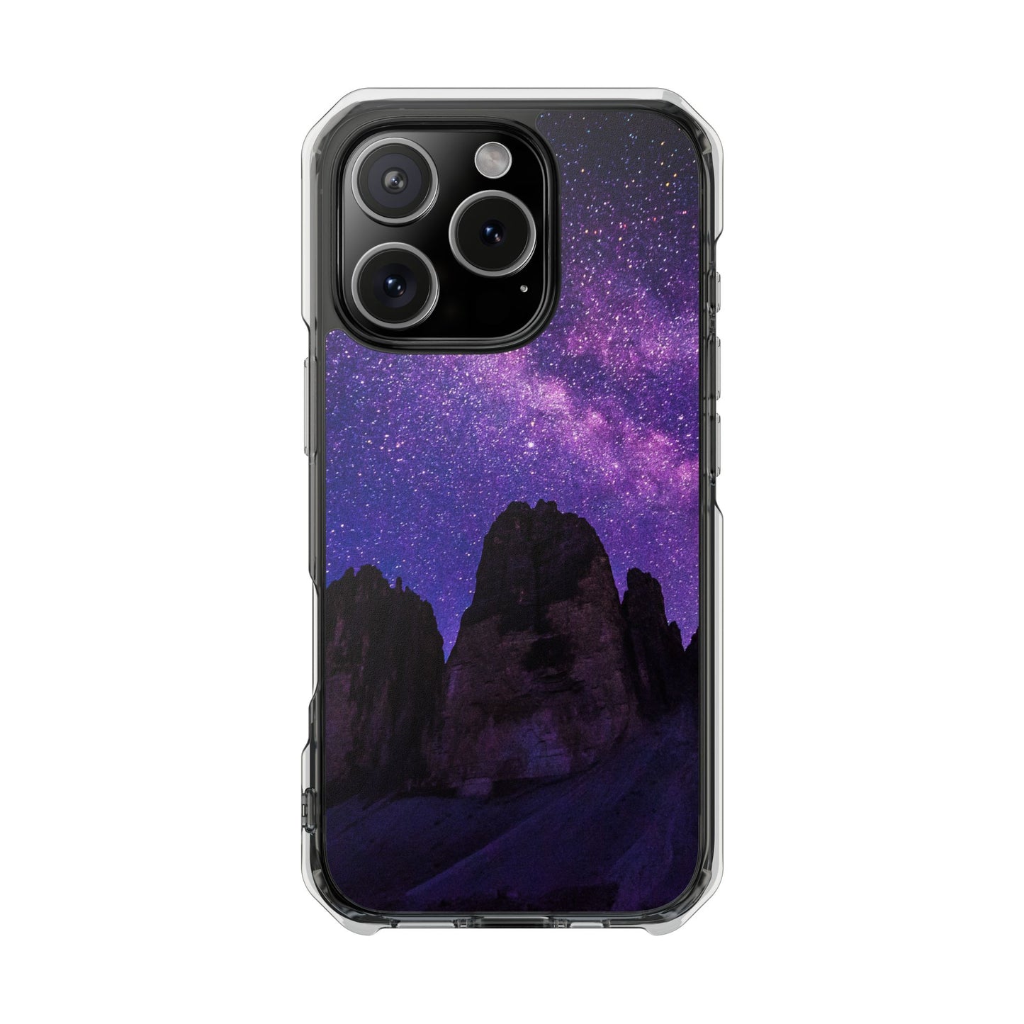 Magnetic Clear Impact Case- Stunning Starry Design