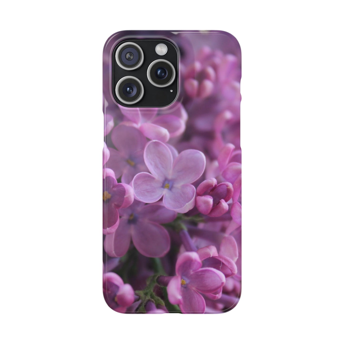 Snap Cases – Vibrant Purple Blossom Design for a Personalized Touch