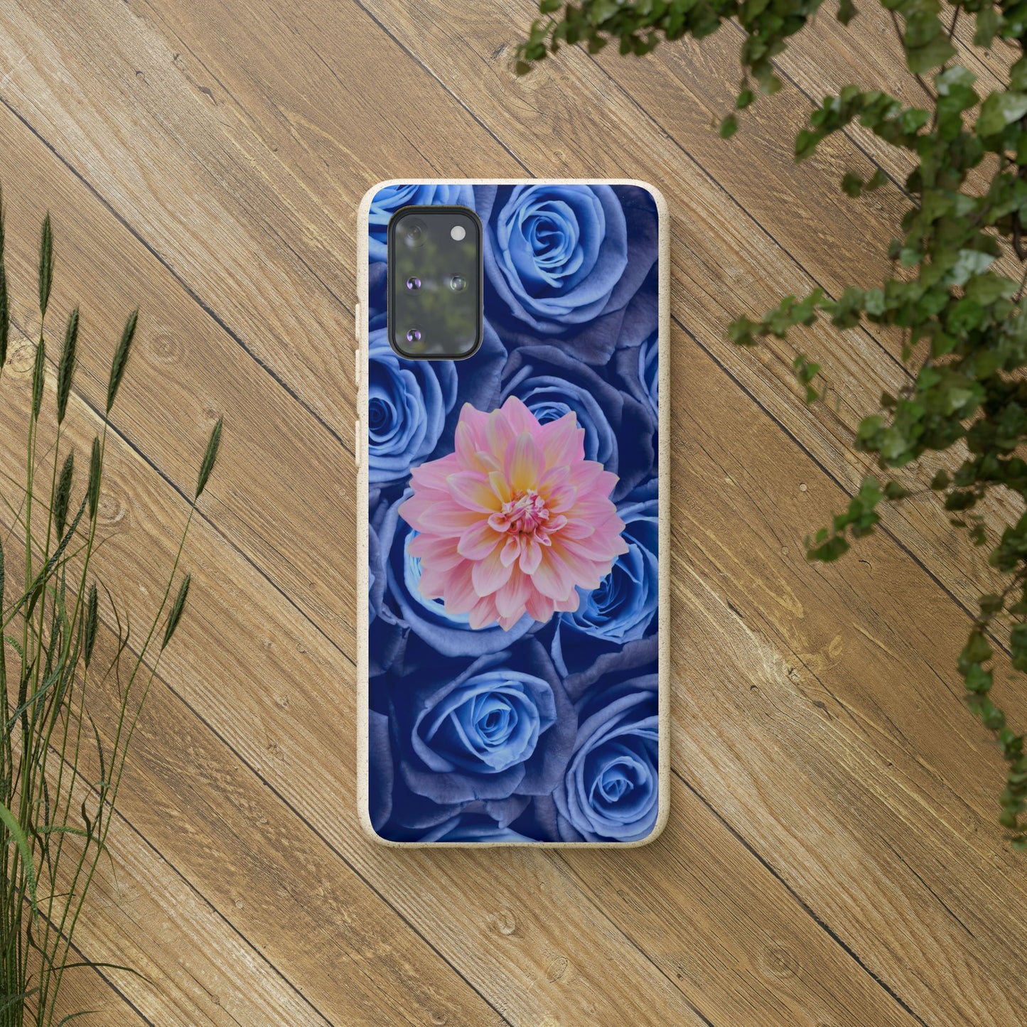 Biodegradable Cases- Blue Roses Design