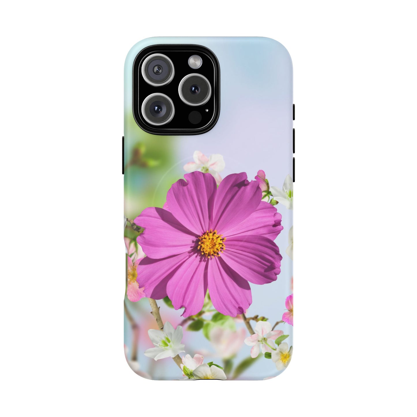 Tough Magnetic Phone Case - Vibrant Flower Design for Nature Lovers