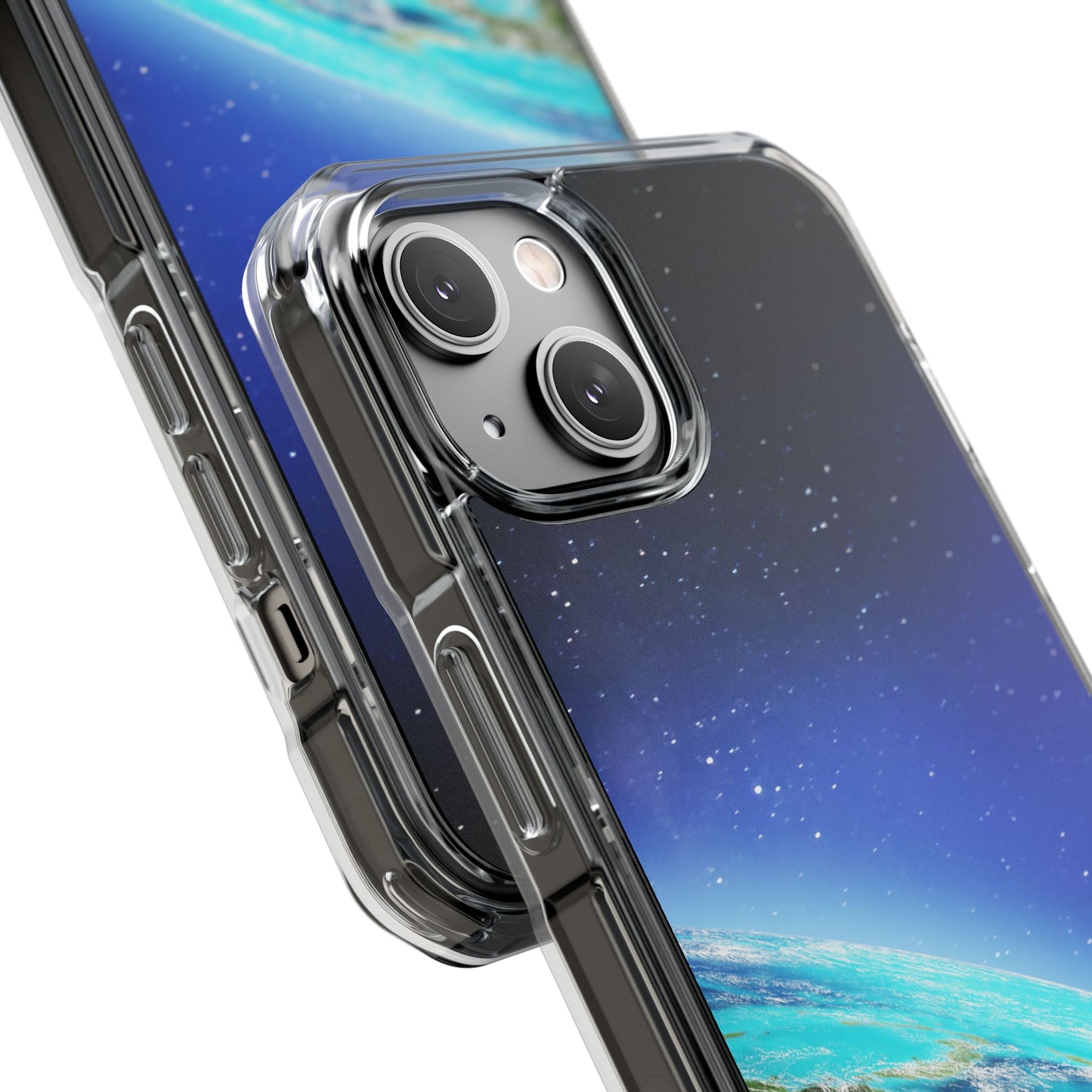 Magnetic Clear Impact Case - Galaxy Earth