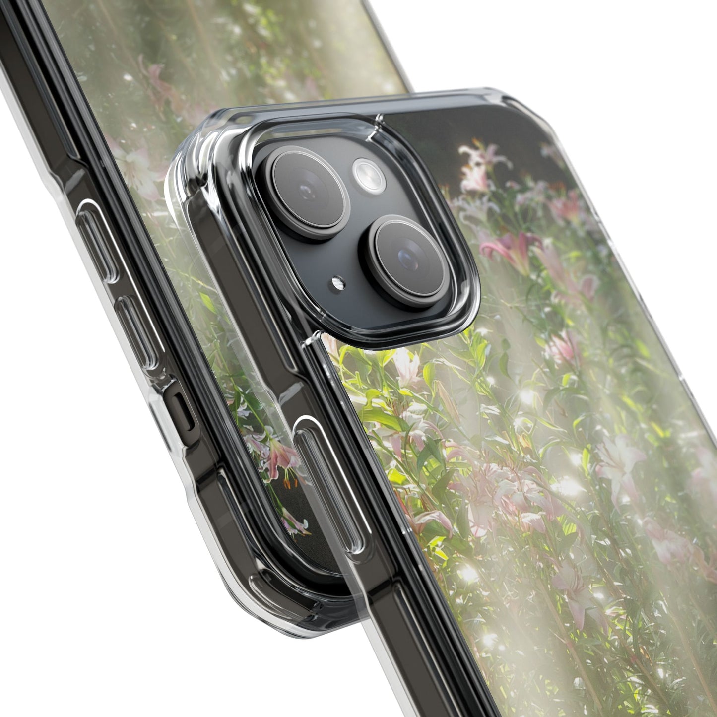 Magnetic Clear Impact Case - Flower Garden Ideal for Nature Lovers