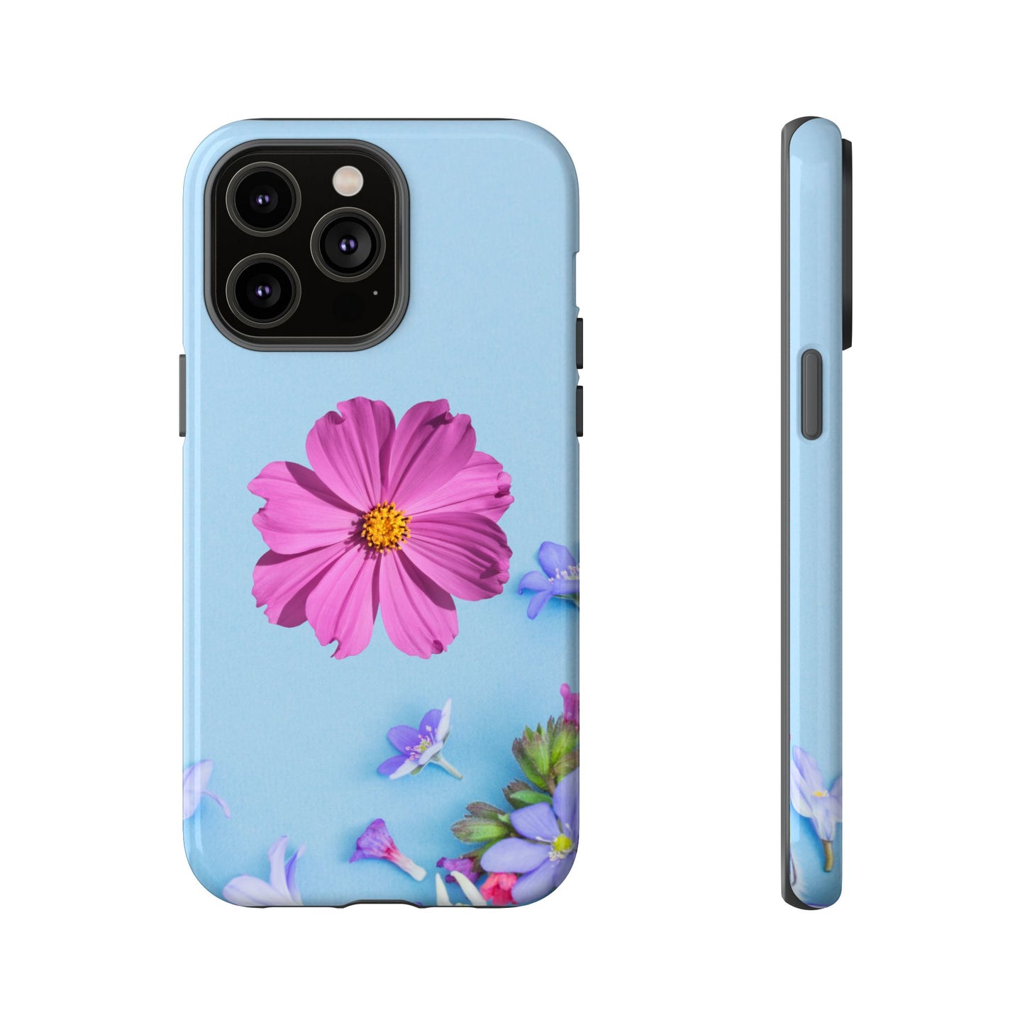 Tough Phone Case - Durable Protection with Vibrant Flower Design