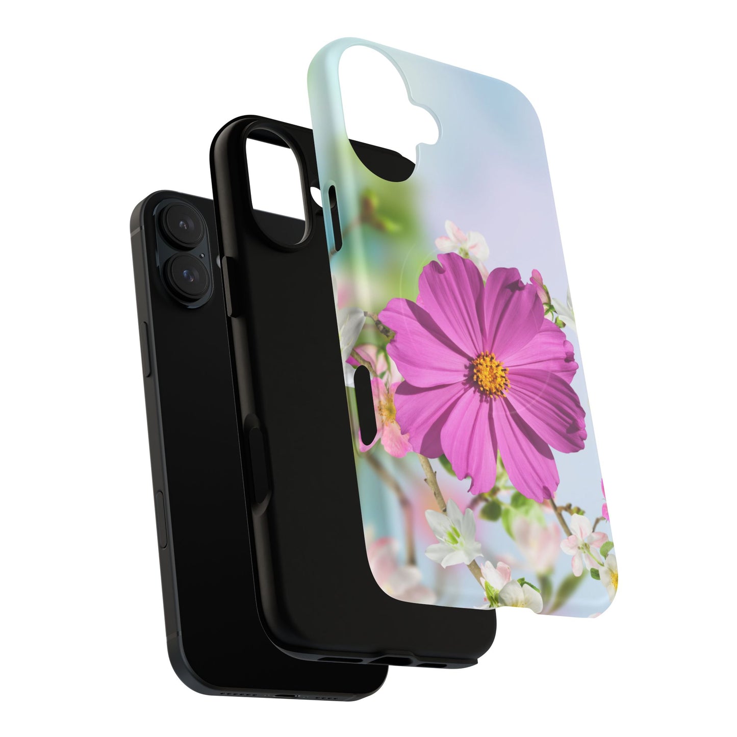 Tough Magnetic Phone Case - Vibrant Flower Design for Nature Lovers