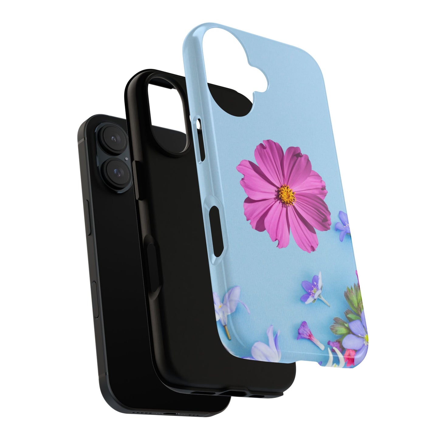 Tough Phone Case - Durable Protection with Vibrant Flower Design