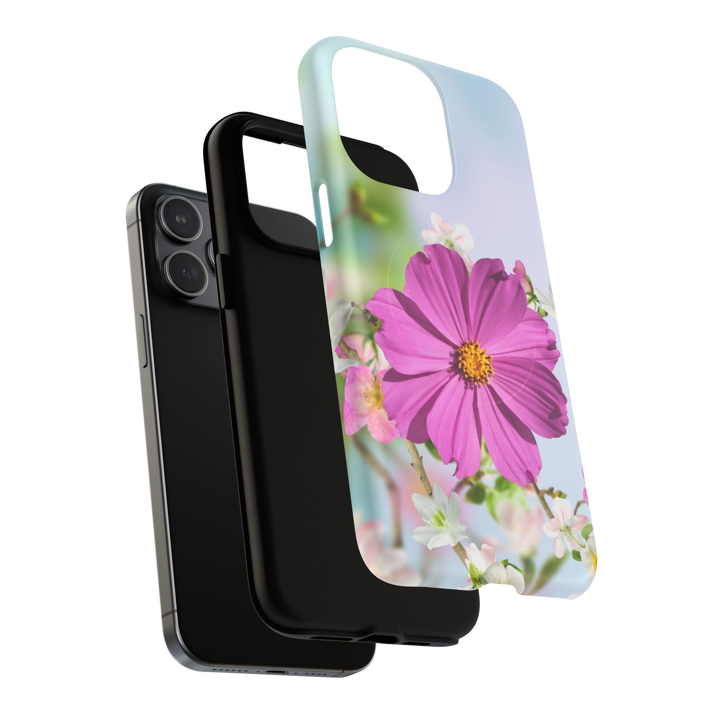 Tough Magnetic Phone Case - Vibrant Flower Design for Nature Lovers