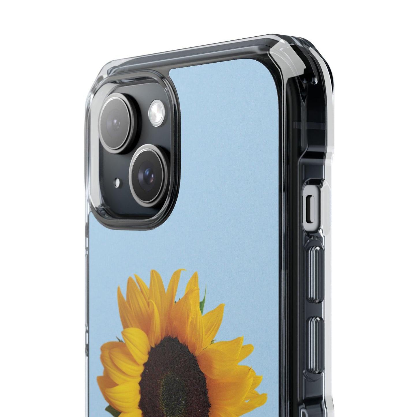 Magnet Clear Impact Case - Floristic Sunflower Design