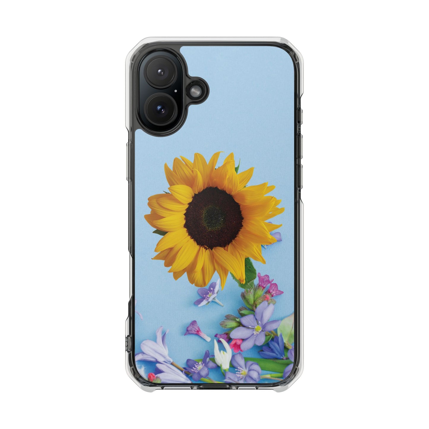 Magnet Clear Impact Case - Floristic Sunflower Design