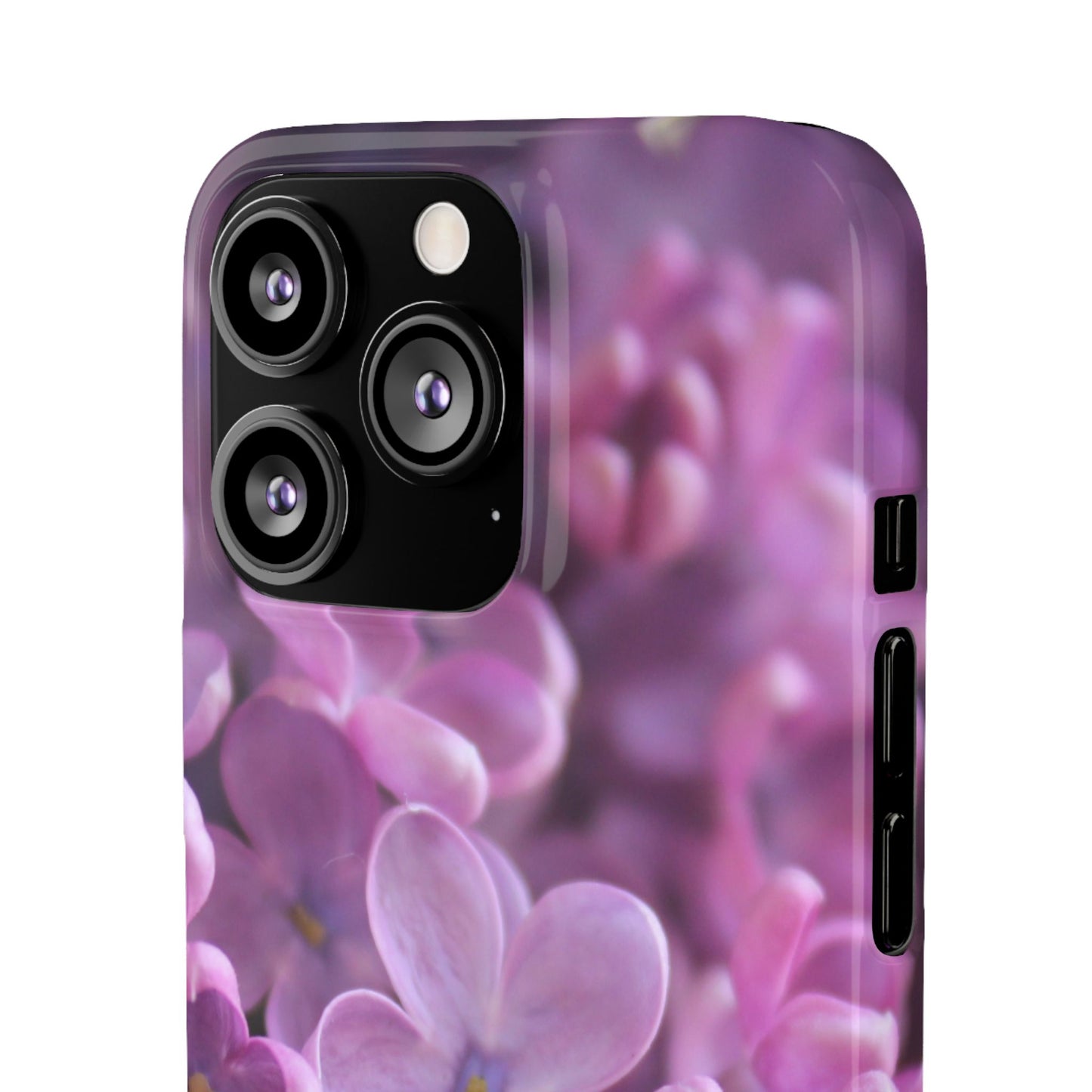 Snap Cases – Vibrant Purple Blossom Design for a Personalized Touch