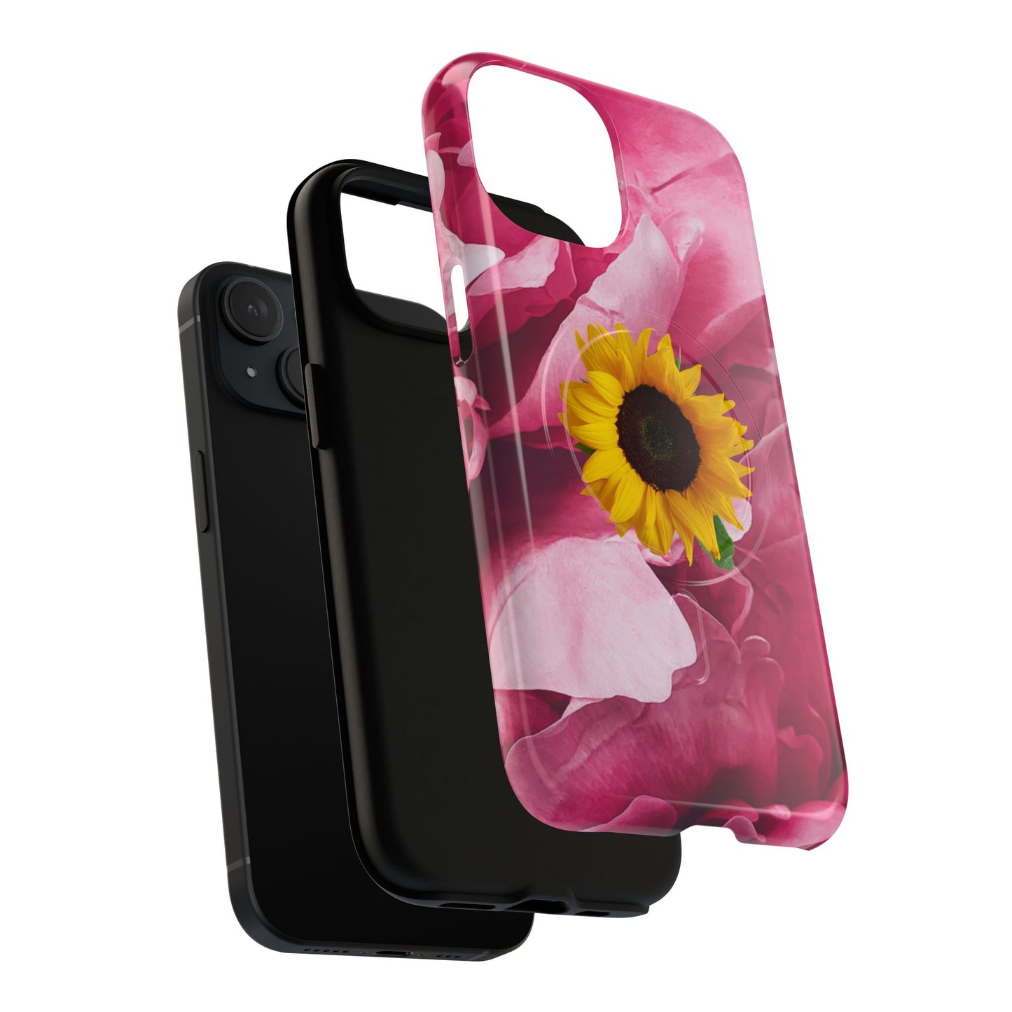 Tough Magnetic Phone Case- Sunflower Design