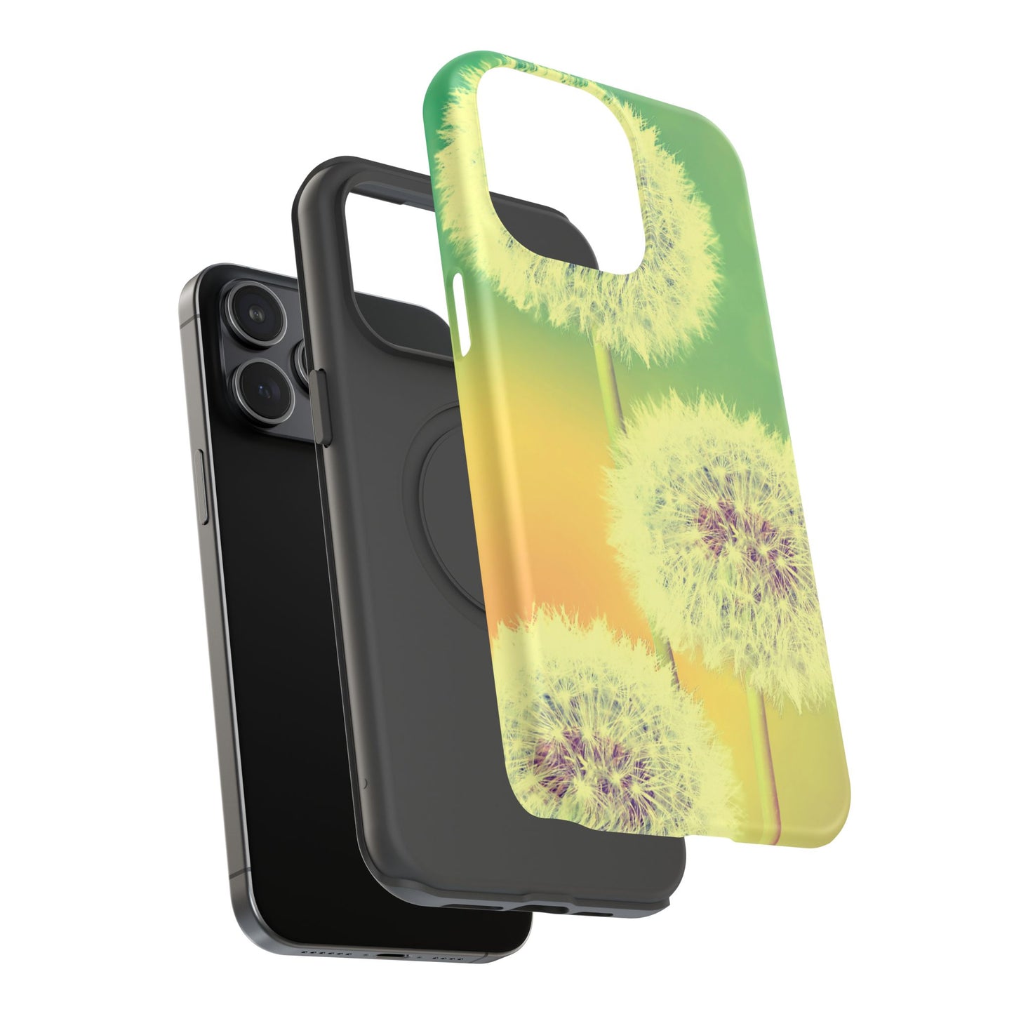 Impact-Resistant Phone Case - Whimsical Dandelion