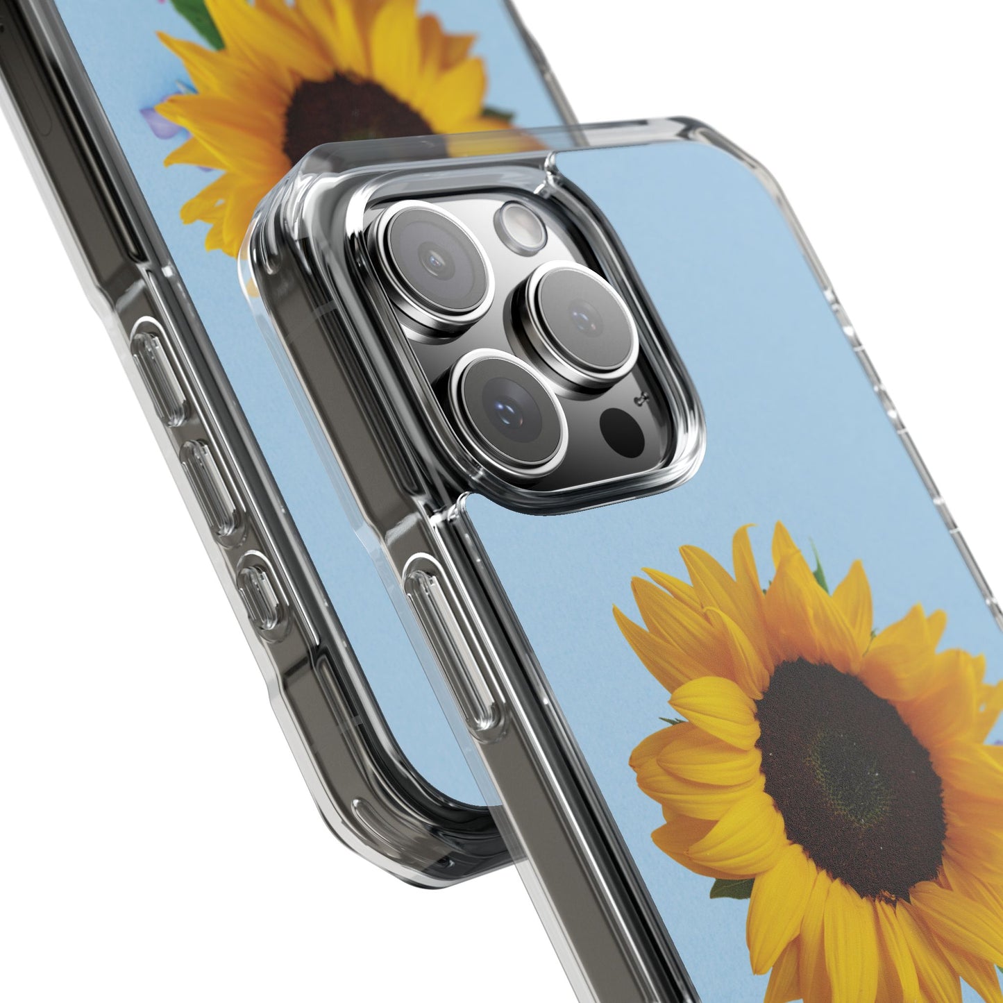 Magnet Clear Impact Case - Floristic Sunflower Design