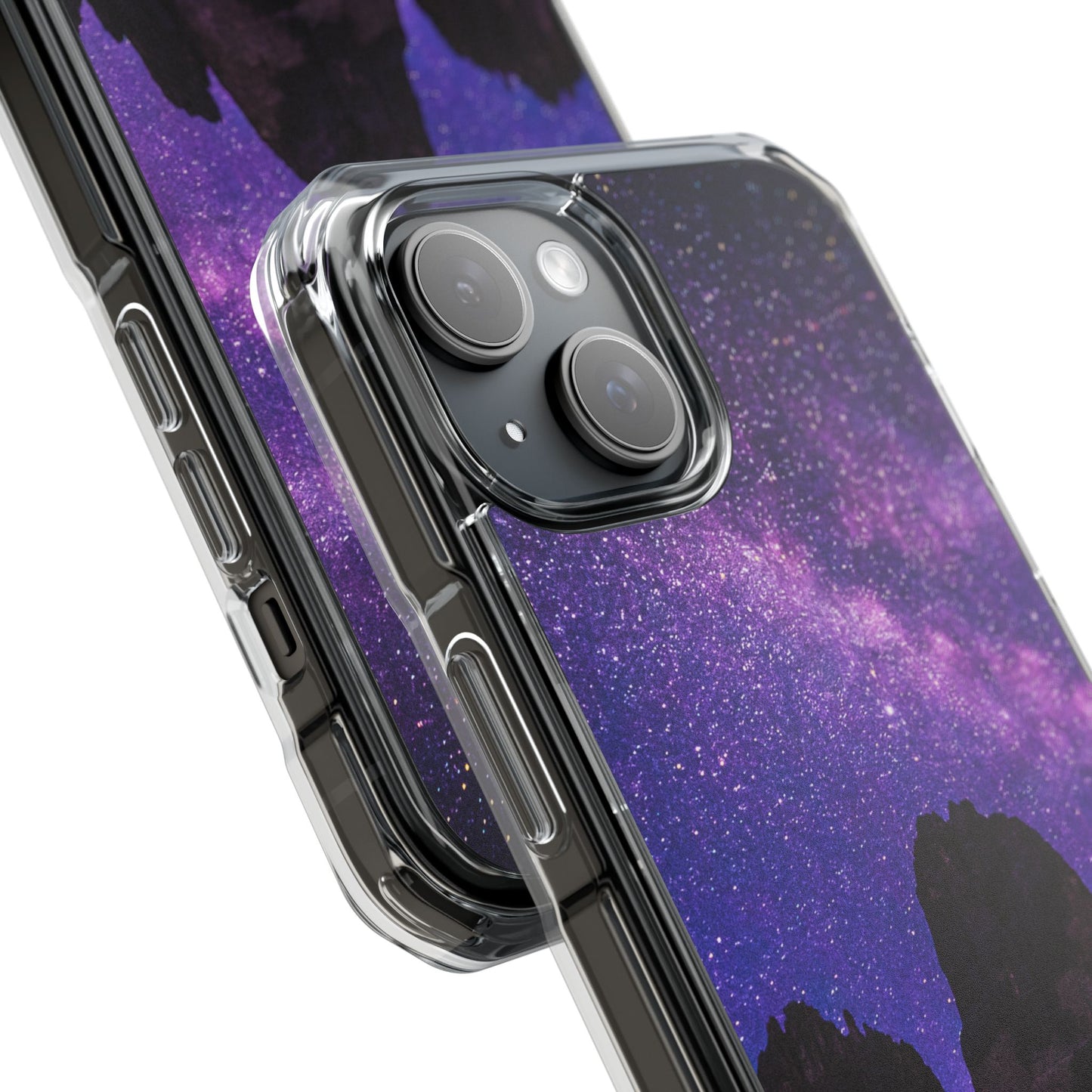 Magnetic Clear Impact Case- Stunning Starry Design