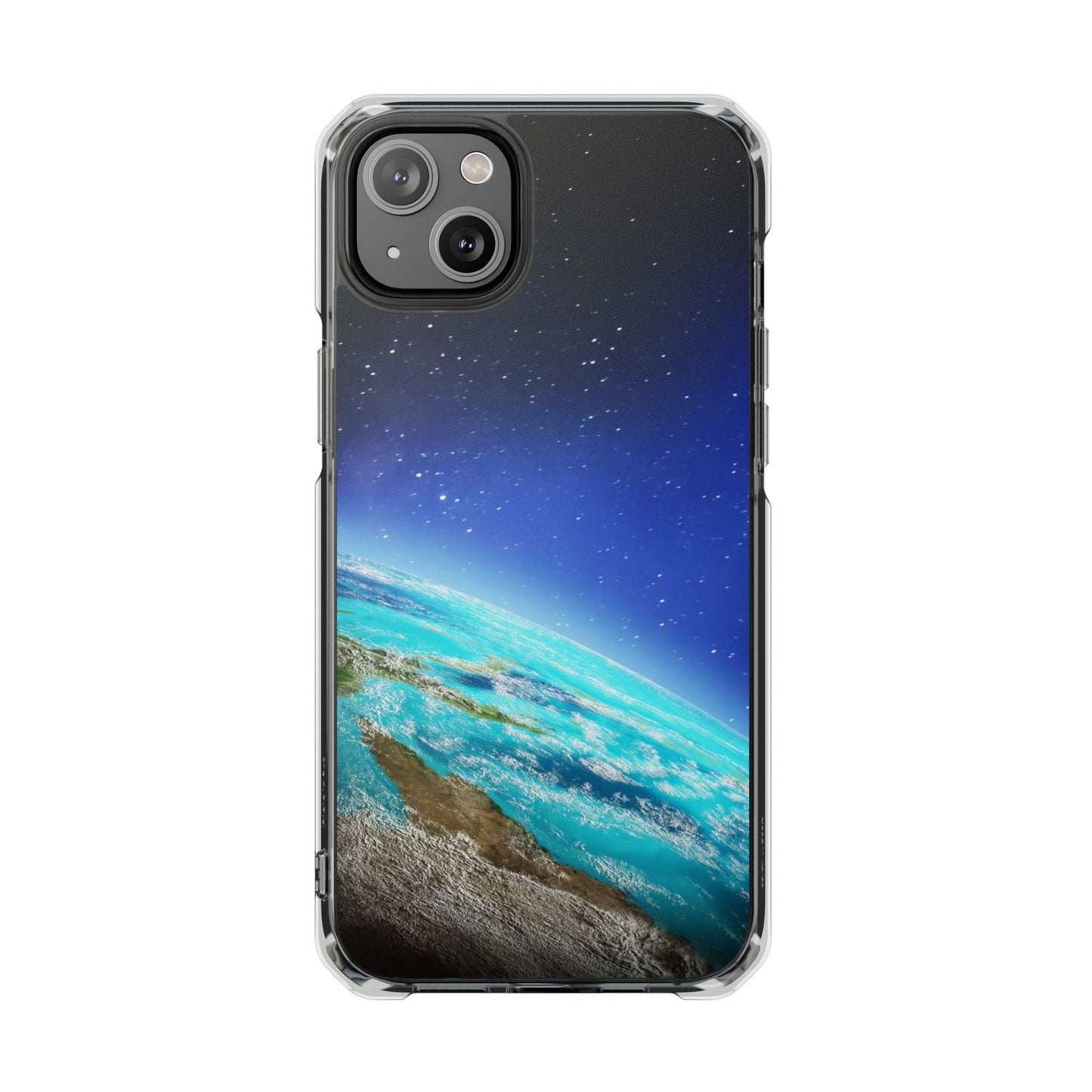 Magnetic Clear Impact Case - Galaxy Earth