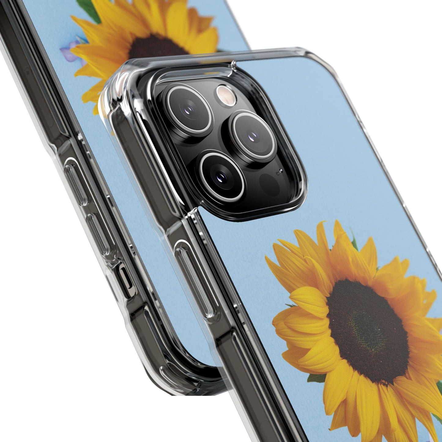 Magnet Clear Impact Case - Floristic Sunflower Design