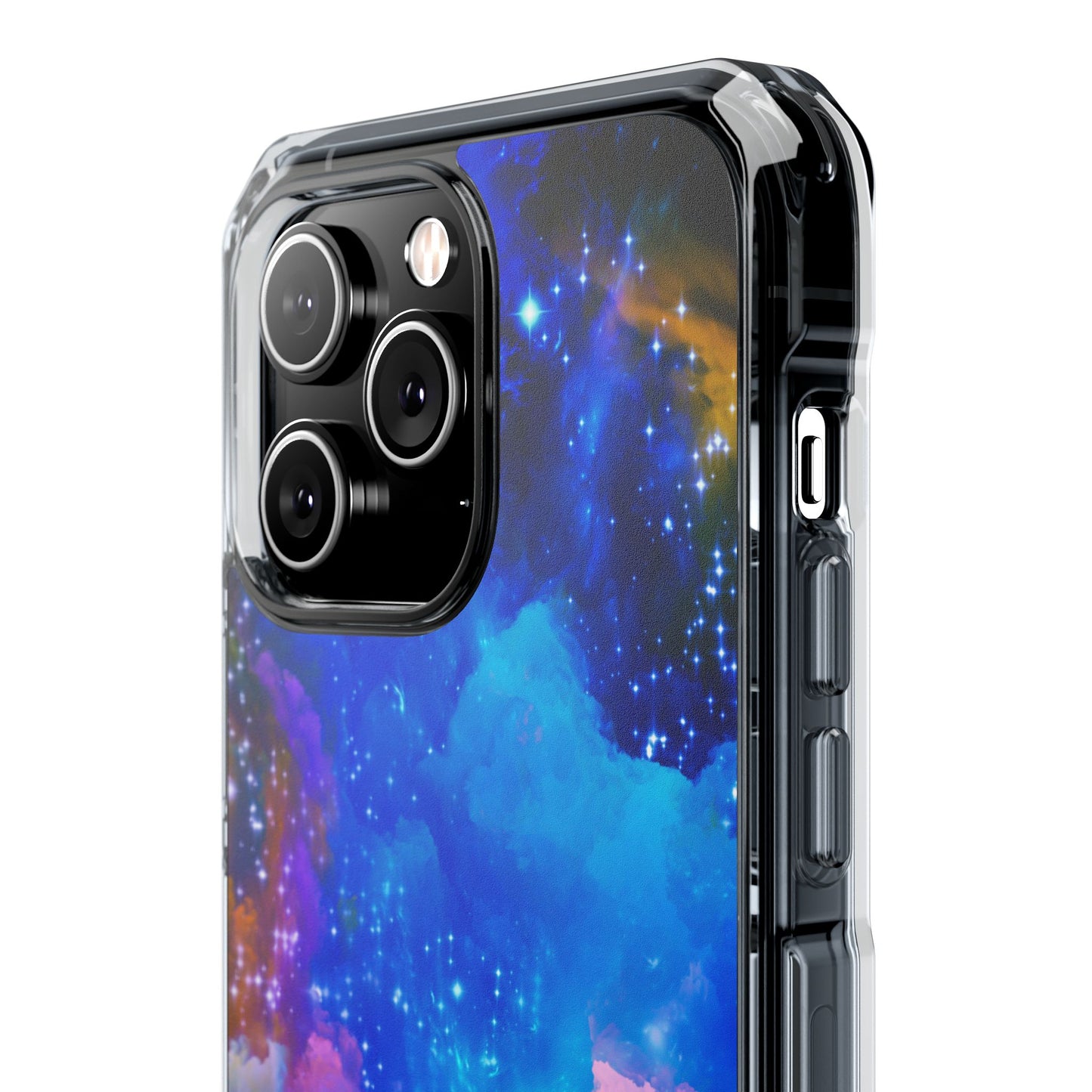 Magnetic Clear Impact Case- Galaxy Themed