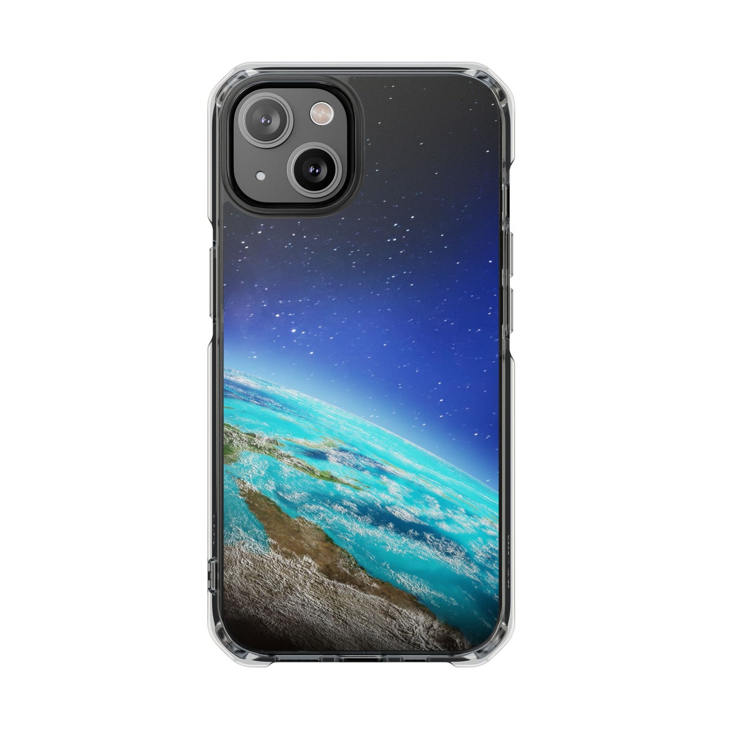 Magnetic Clear Impact Case - Galaxy Earth