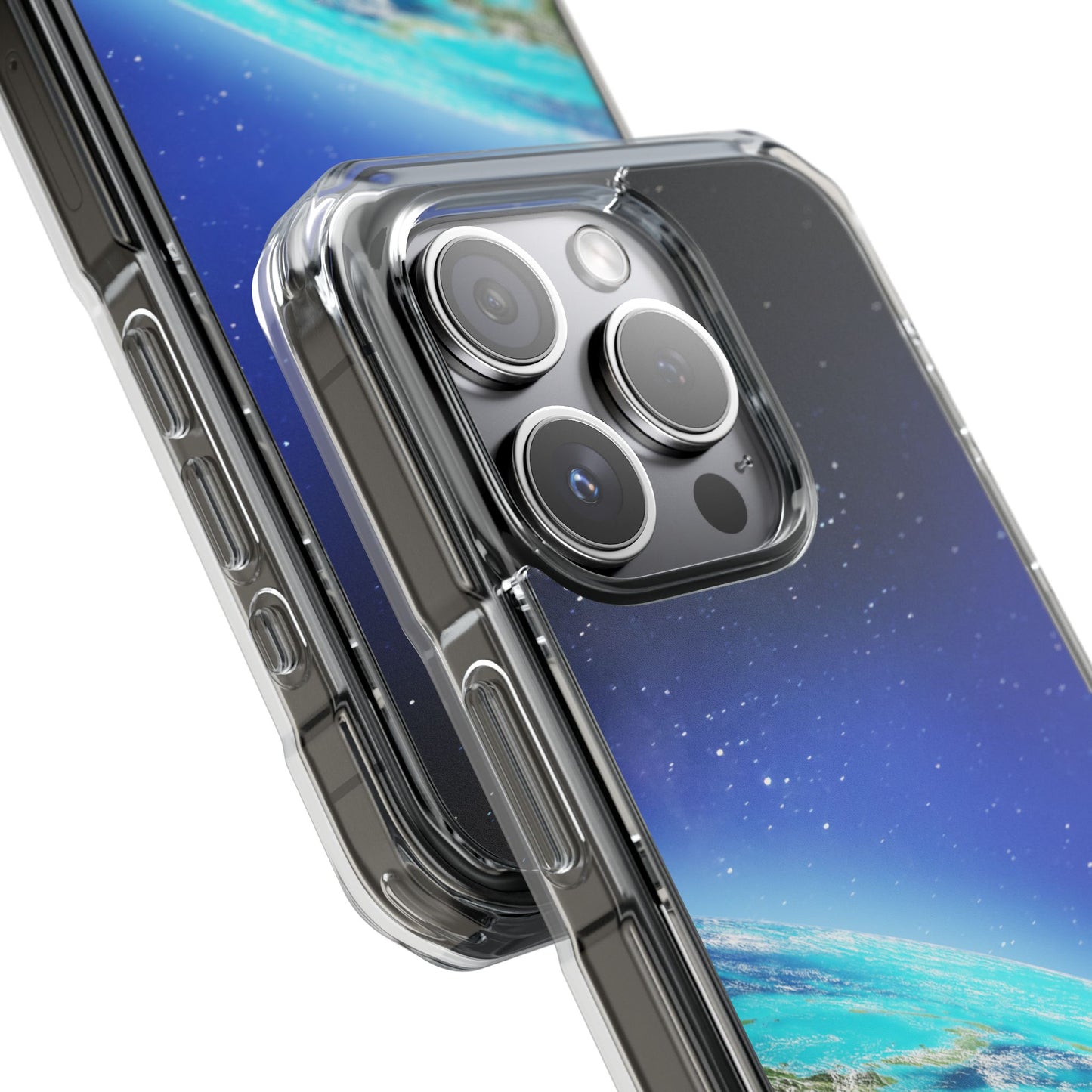 Magnetic Clear Impact Case - Galaxy Earth