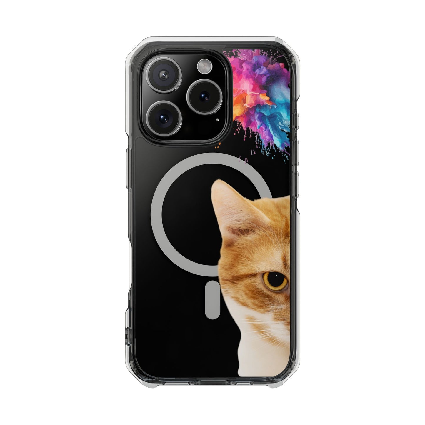 Magnetic Clear Impact Cases- Cat Lurking