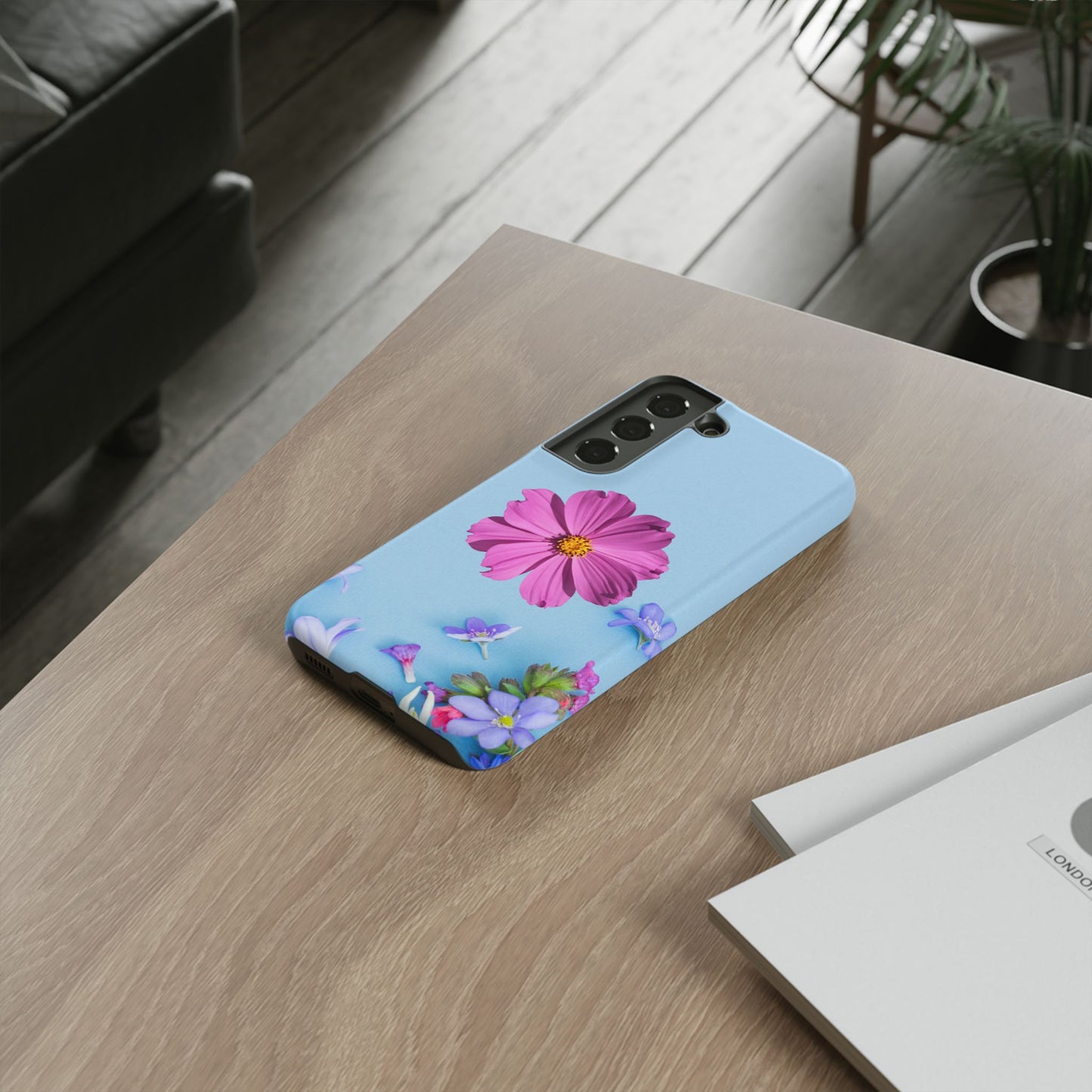 Tough Phone Case - Durable Protection with Vibrant Flower Design