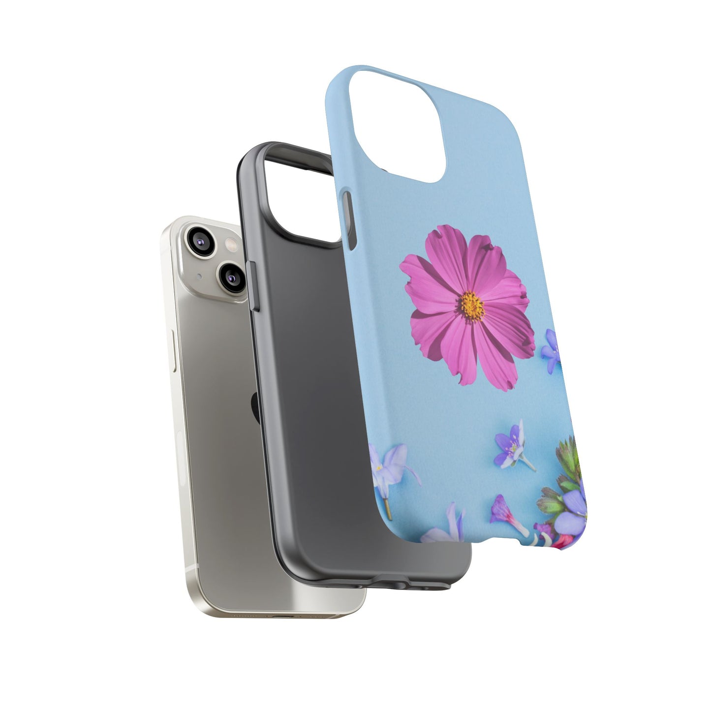 Tough Phone Case - Durable Protection with Vibrant Flower Design