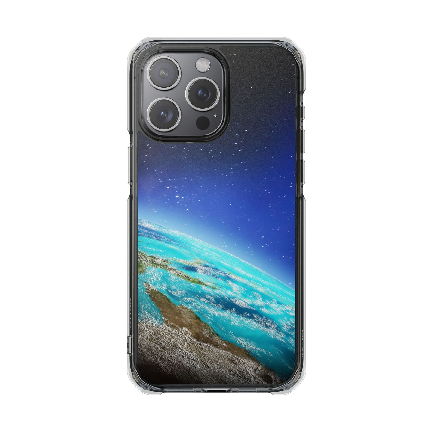 Magnetic Clear Impact Case - Galaxy Earth