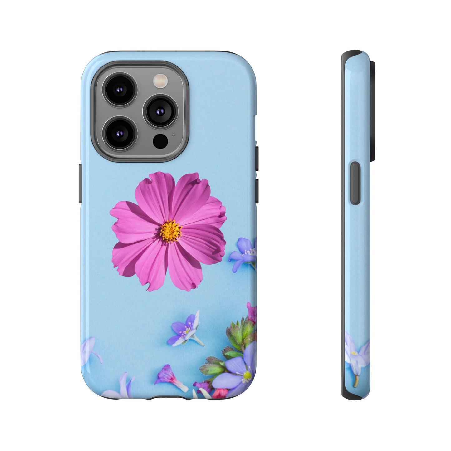 Tough Phone Case - Durable Protection with Vibrant Flower Design