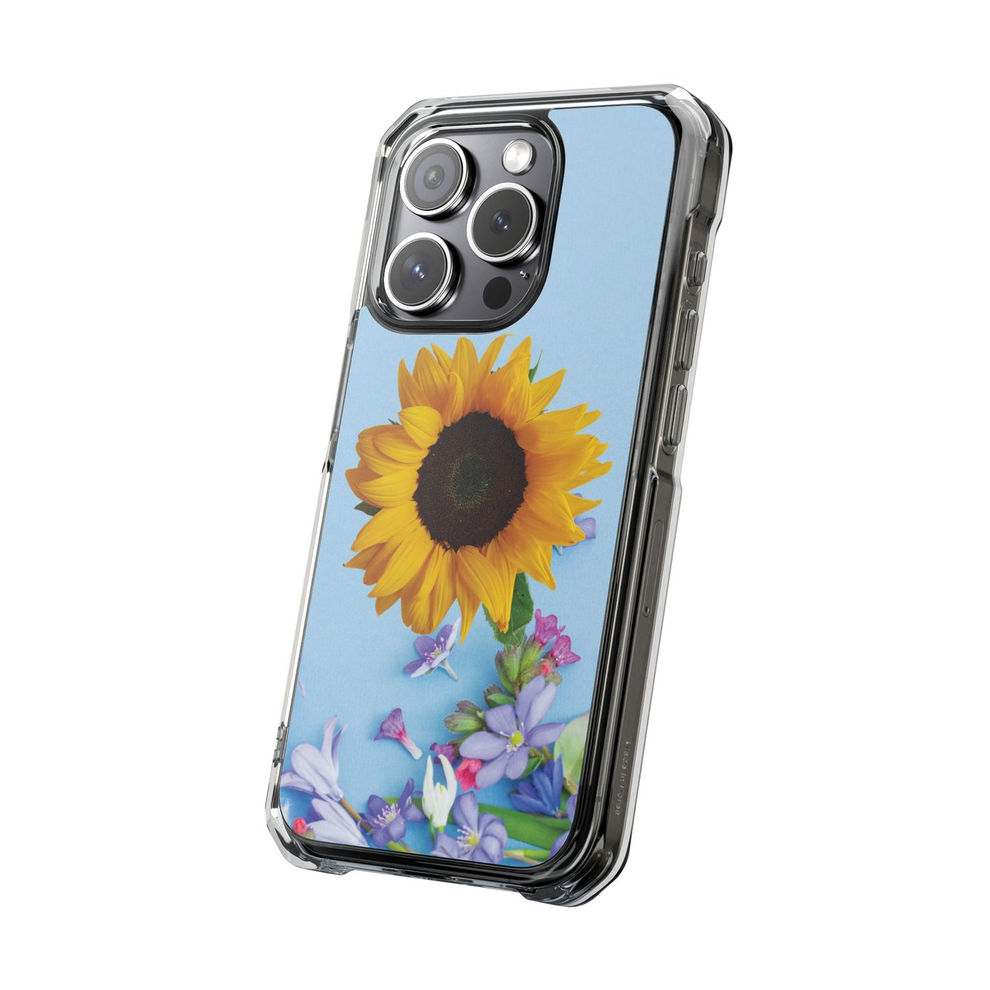 Magnet Clear Impact Case - Floristic Sunflower Design