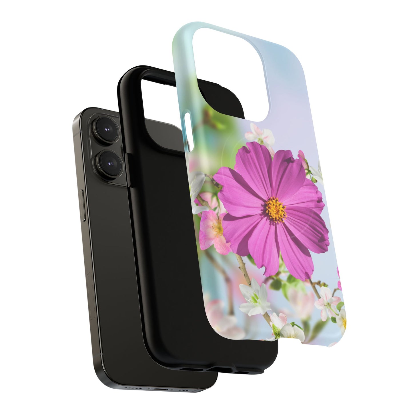 Tough Magnetic Phone Case - Vibrant Flower Design for Nature Lovers