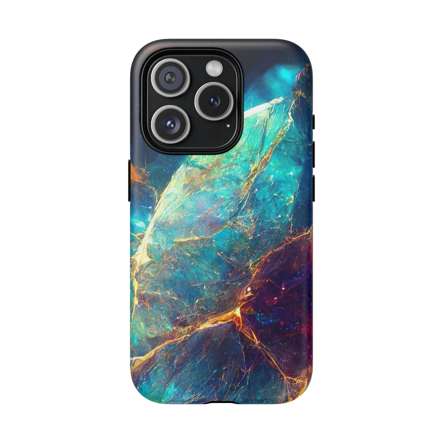 Tough Magnetic Phone Case - Vibrant Crystal Blue Design