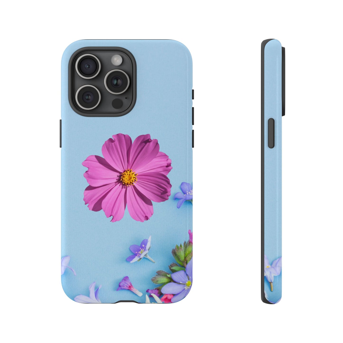 Tough Phone Case - Durable Protection with Vibrant Flower Design