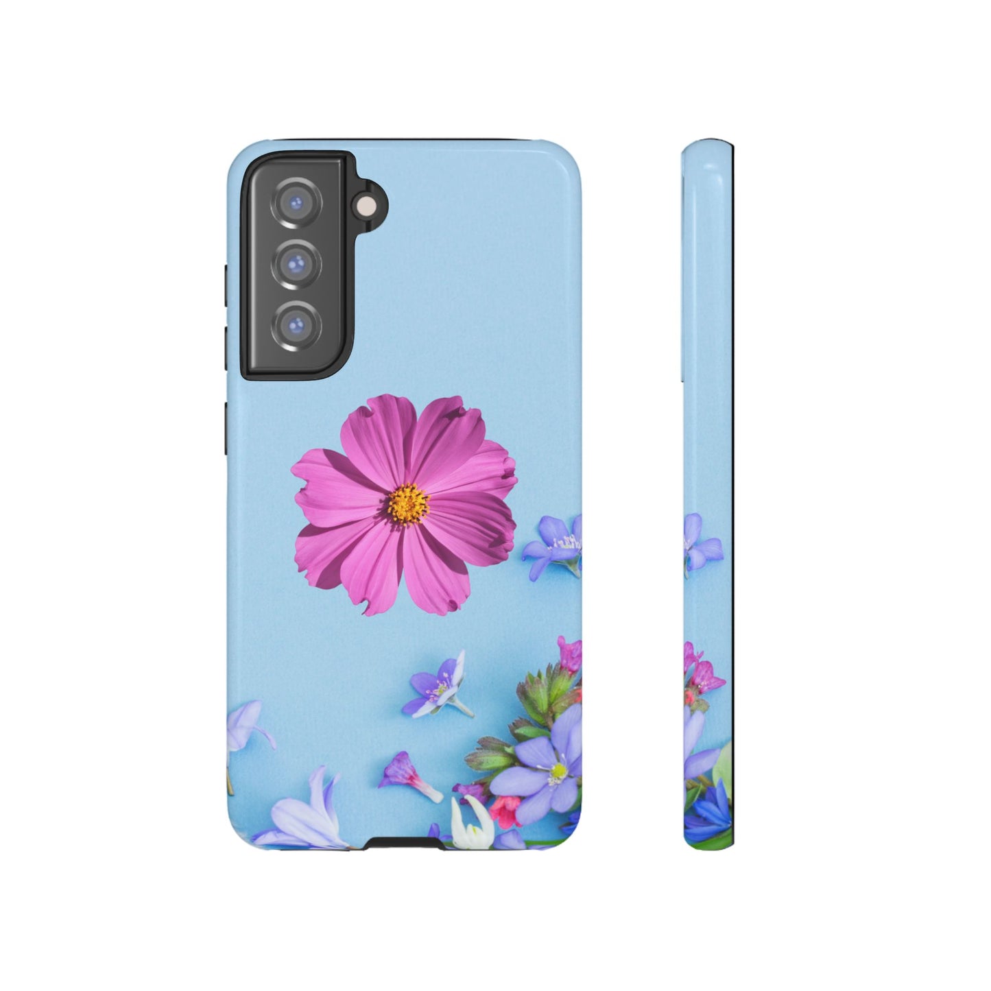 Tough Phone Case - Durable Protection with Vibrant Flower Design