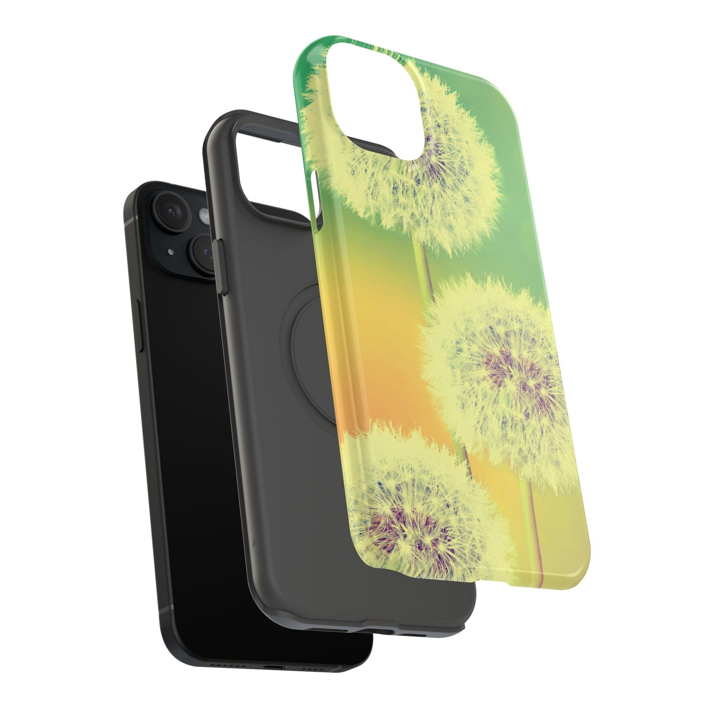 Impact-Resistant Phone Case - Whimsical Dandelion