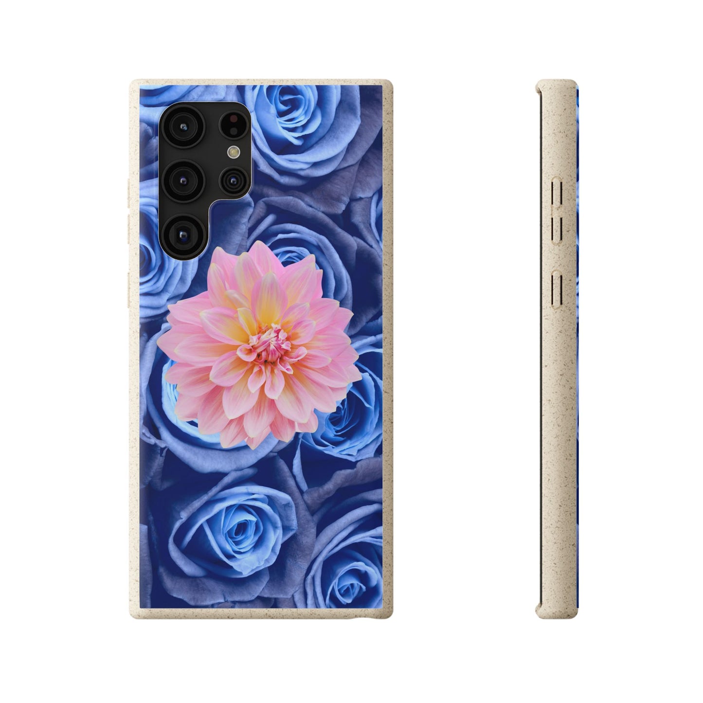 Biodegradable Cases- Blue Roses Design