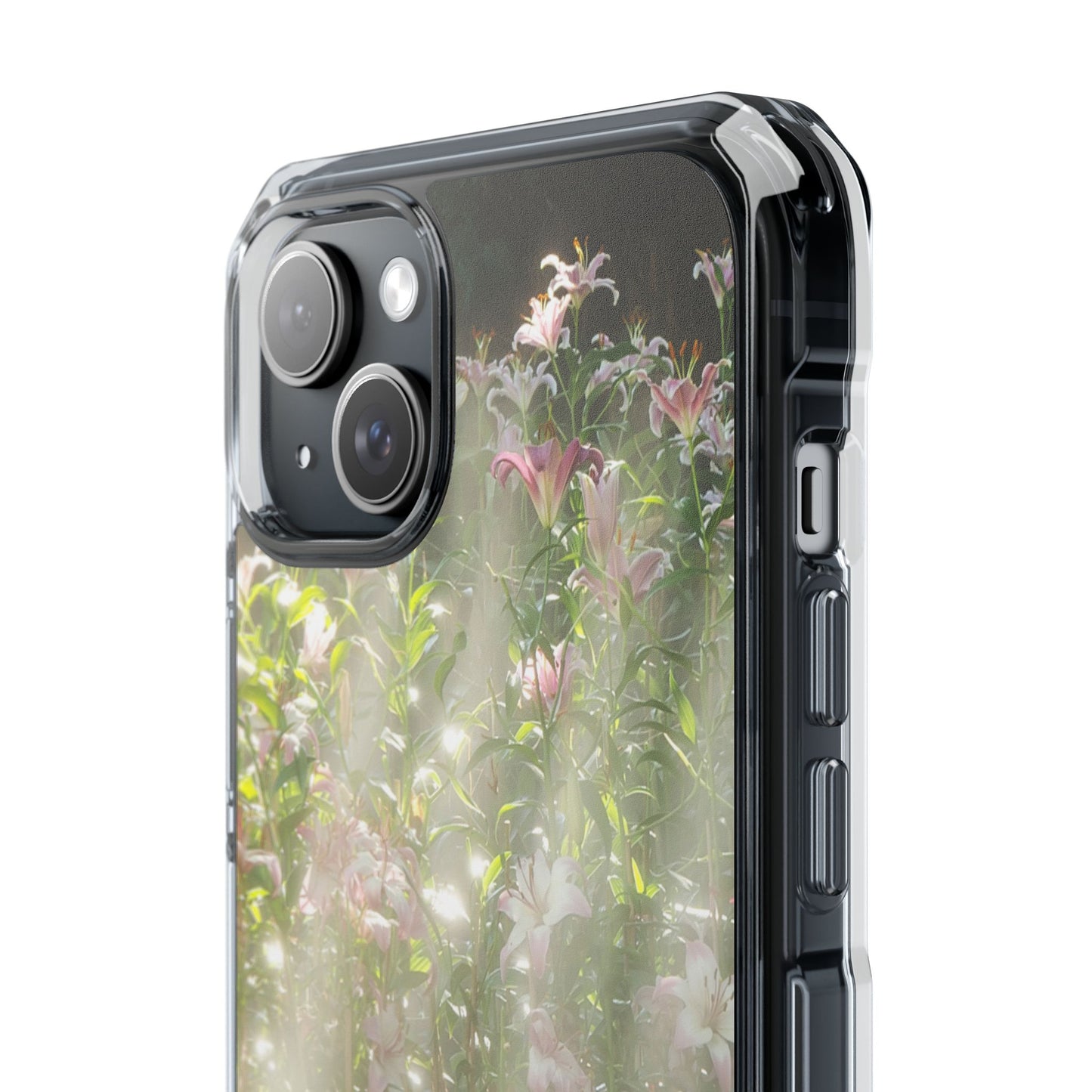 Magnetic Clear Impact Case - Flower Garden Ideal for Nature Lovers