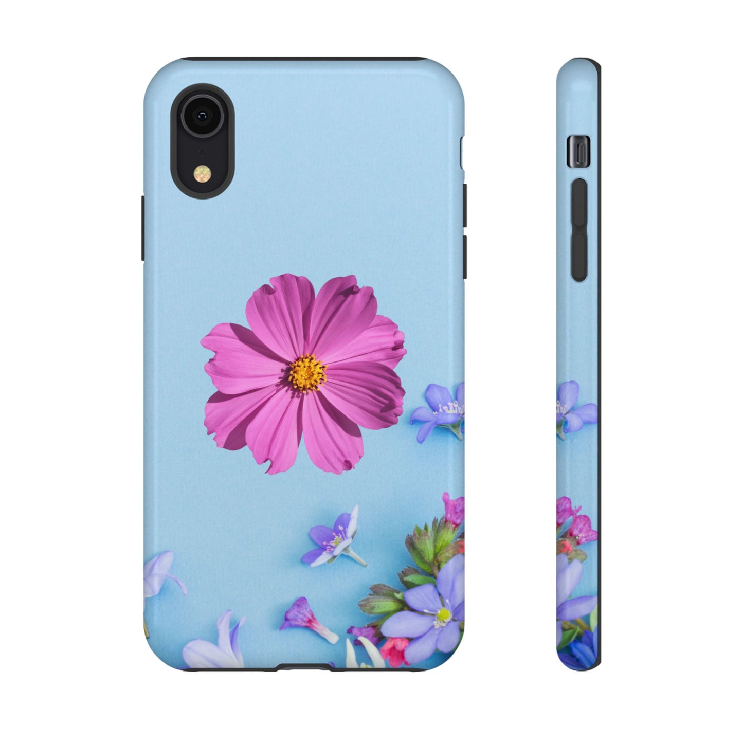 Tough Phone Case - Durable Protection with Vibrant Flower Design