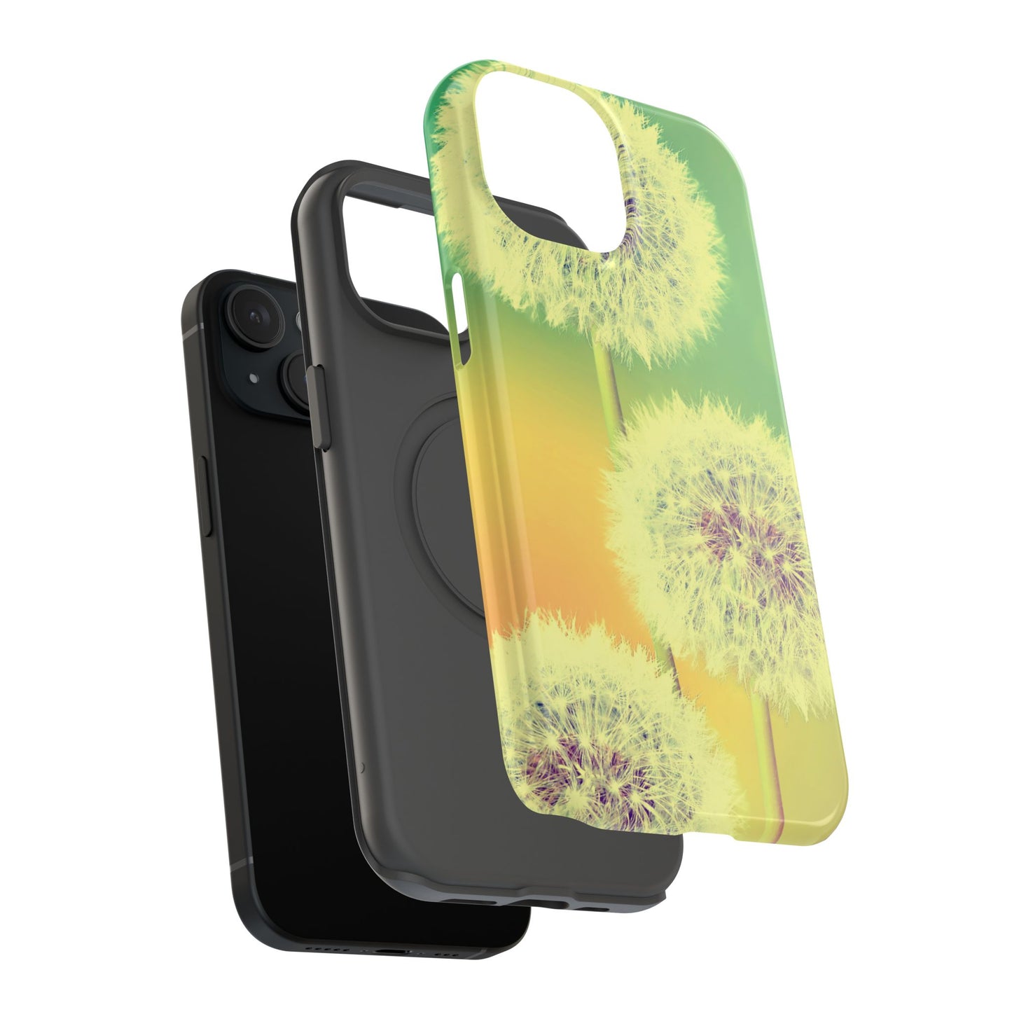 Impact-Resistant Phone Case - Whimsical Dandelion