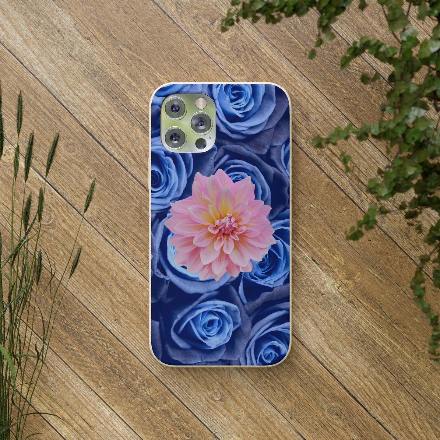 Biodegradable Cases- Blue Roses Design