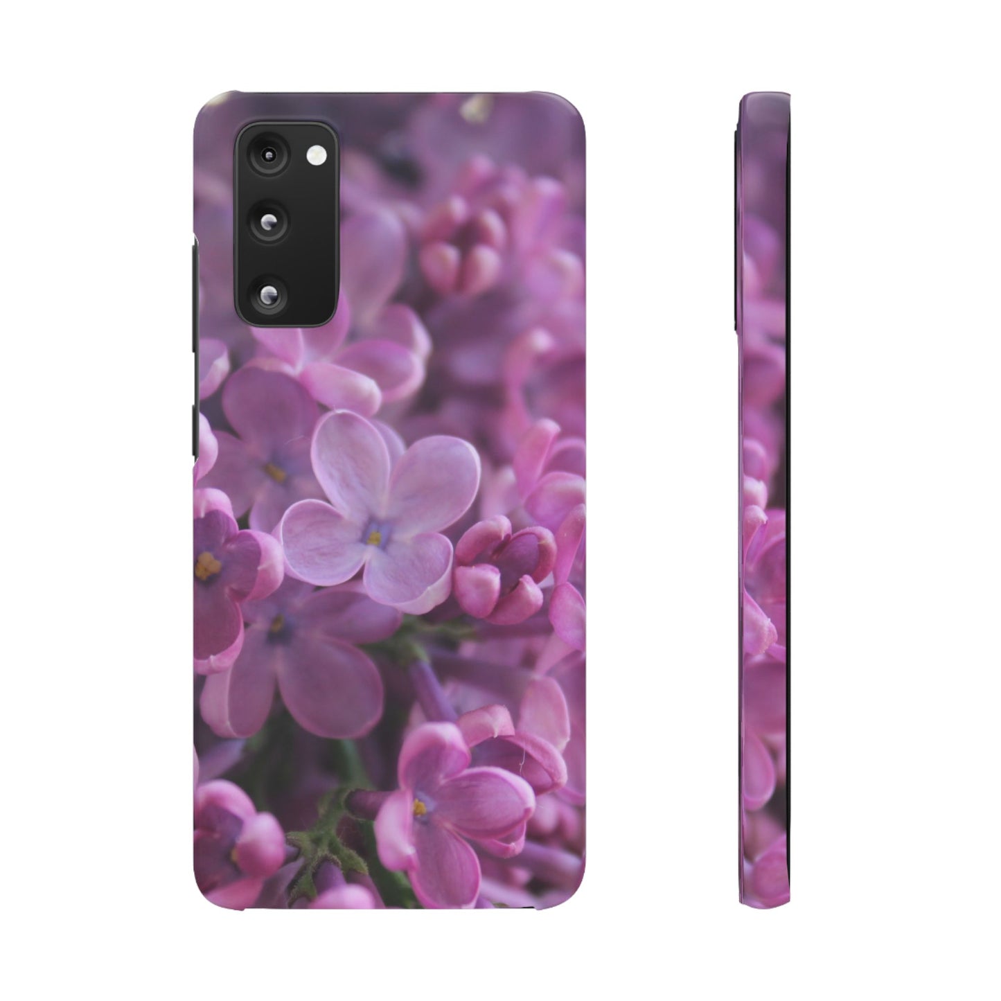 Snap Cases – Vibrant Purple Blossom Design for a Personalized Touch