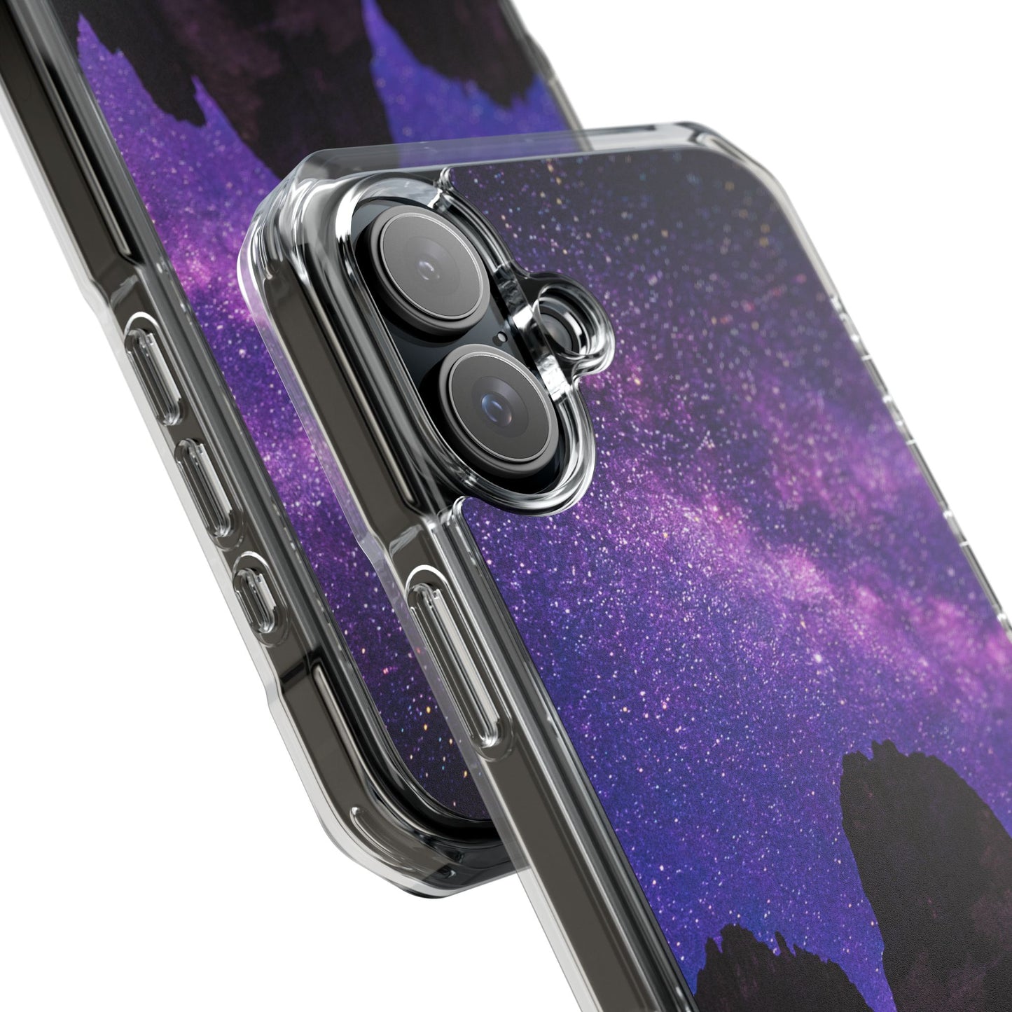 Magnetic Clear Impact Case- Stunning Starry Design